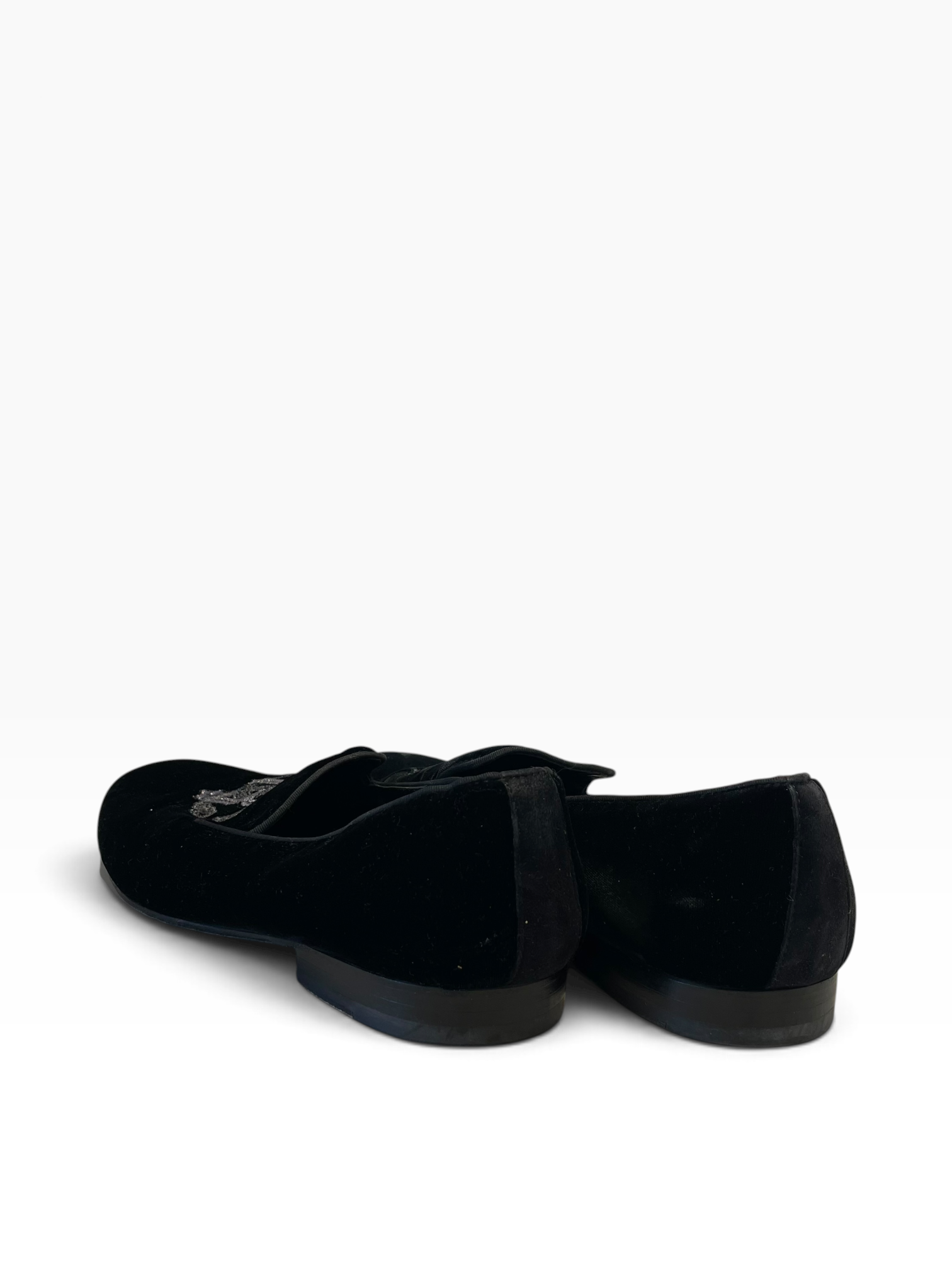 roberto cavalli/Loafers/EU 44/Velour/BLK/Mirror Snake Monogram view 2