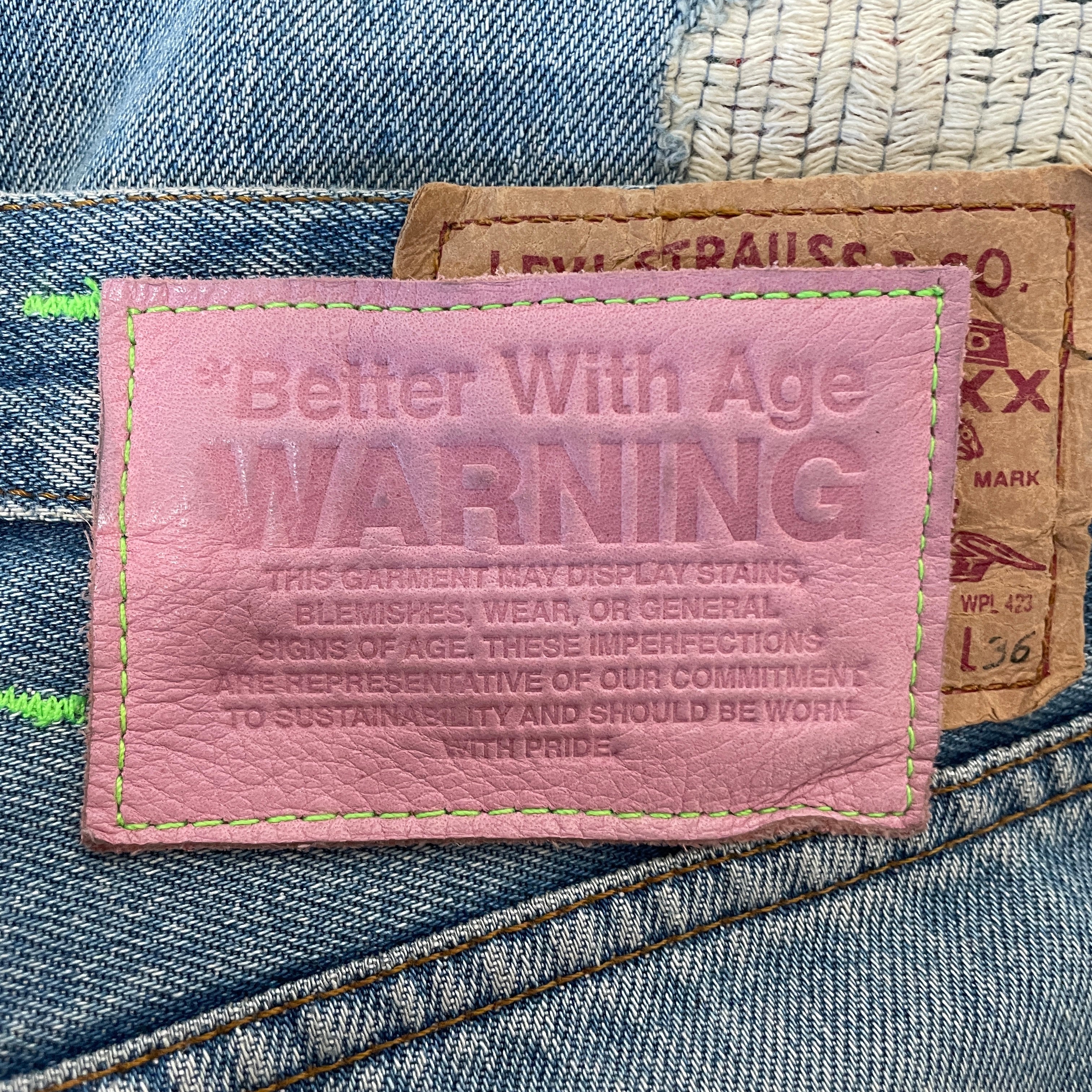 Better With Age/Pants/30/Denim/BLU/All Over Print/PATCHWORK/BWA 1969/PLAID view 3