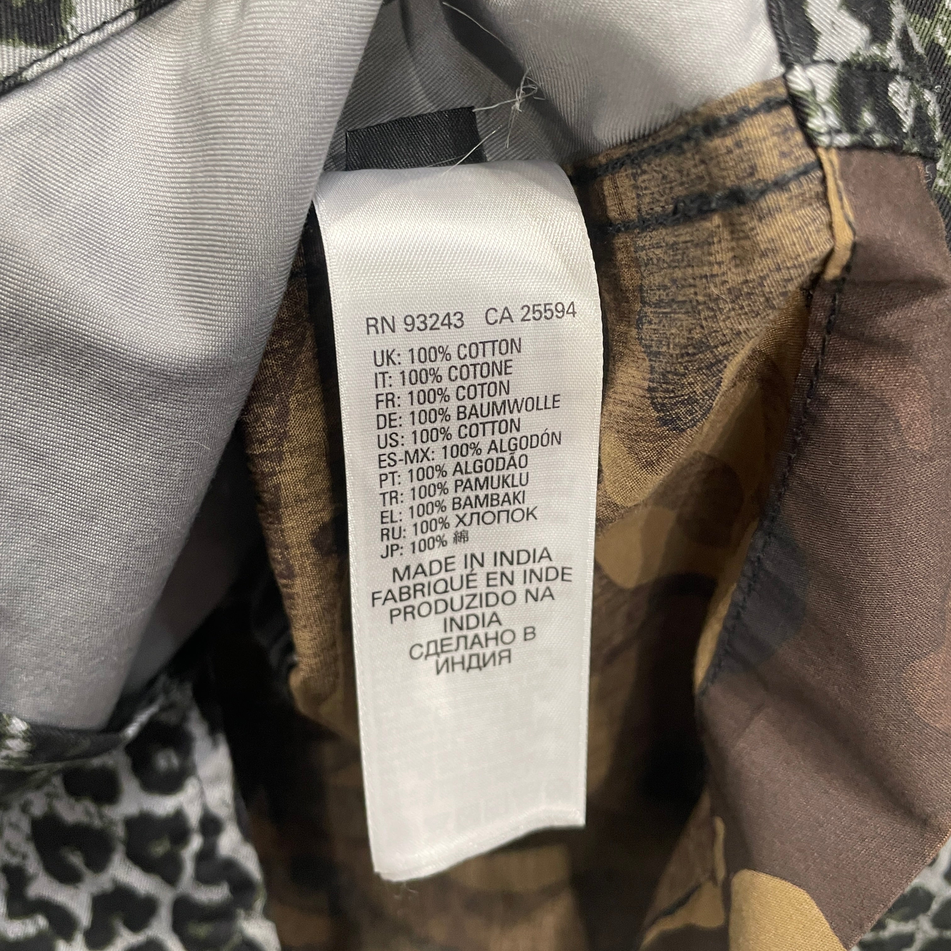 DIESEL/LS Shirt/L/Cotton/GRY/Animal Pattern/LEOPARD/VELCRO view 4