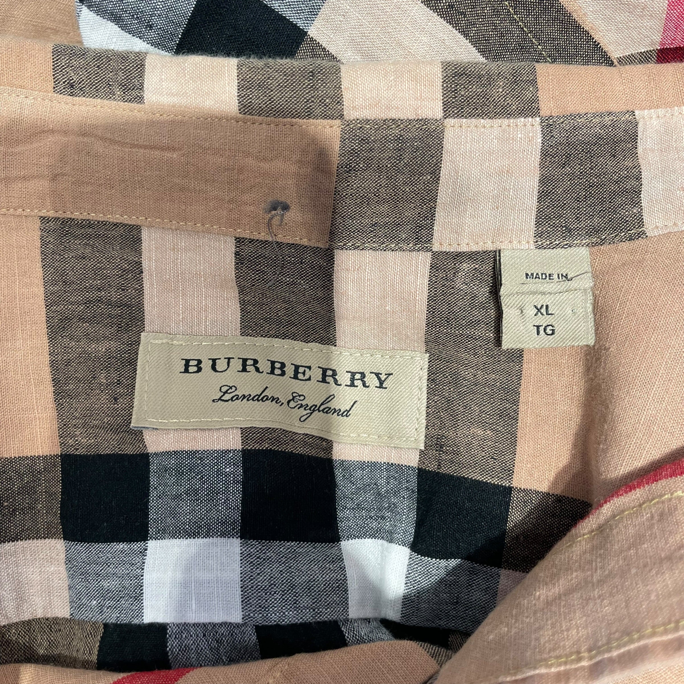 BURBERRY/Flannel Shirt/XL/Cotton/BRW/Monogram/MONOGRAM BUTTON UP BS view 3