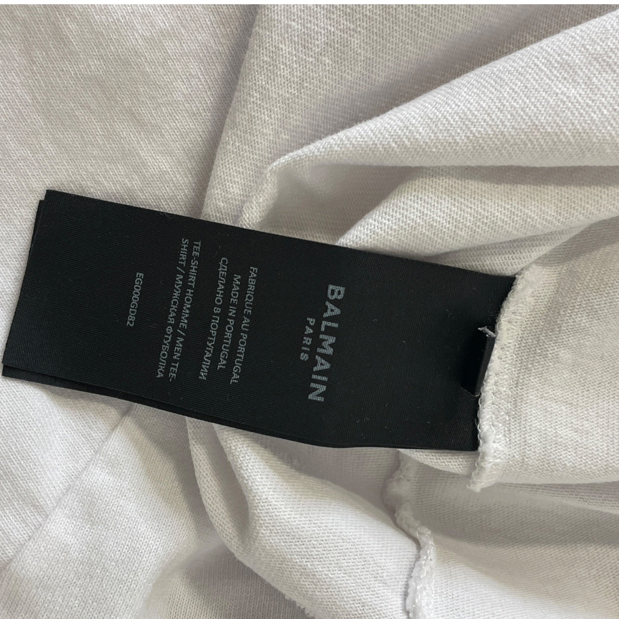 BALMAIN/T-Shirt/XL/Cotton/WHT/Graphic/BALMAIN PARIS view 4