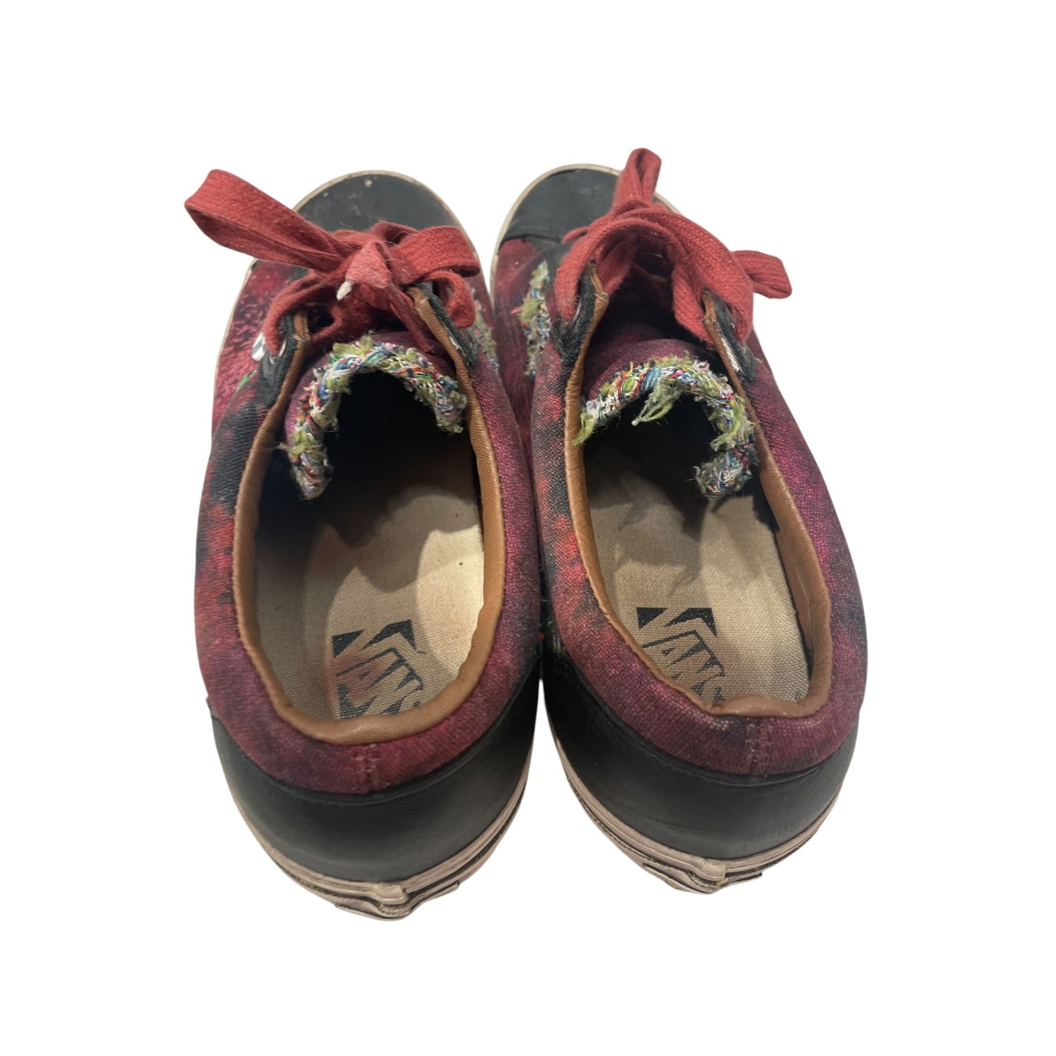 VANS/Low-Sneakers/US 13/All Over Print/Cotton/MLT/VANS RED BLK OLD SKL WITH PINS view 3
