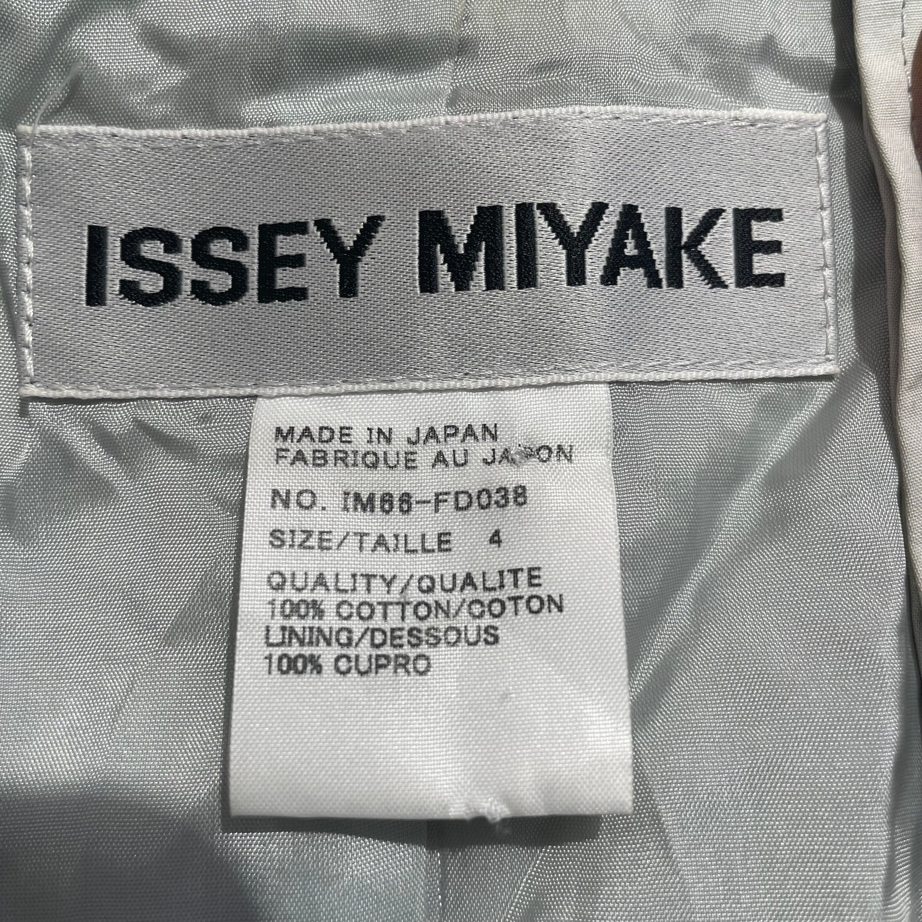 ISSEY MIYAKE/Tailored Jkt/4/Cotton/GRY/COLLARLESS SINGLE BUTTON view 3
