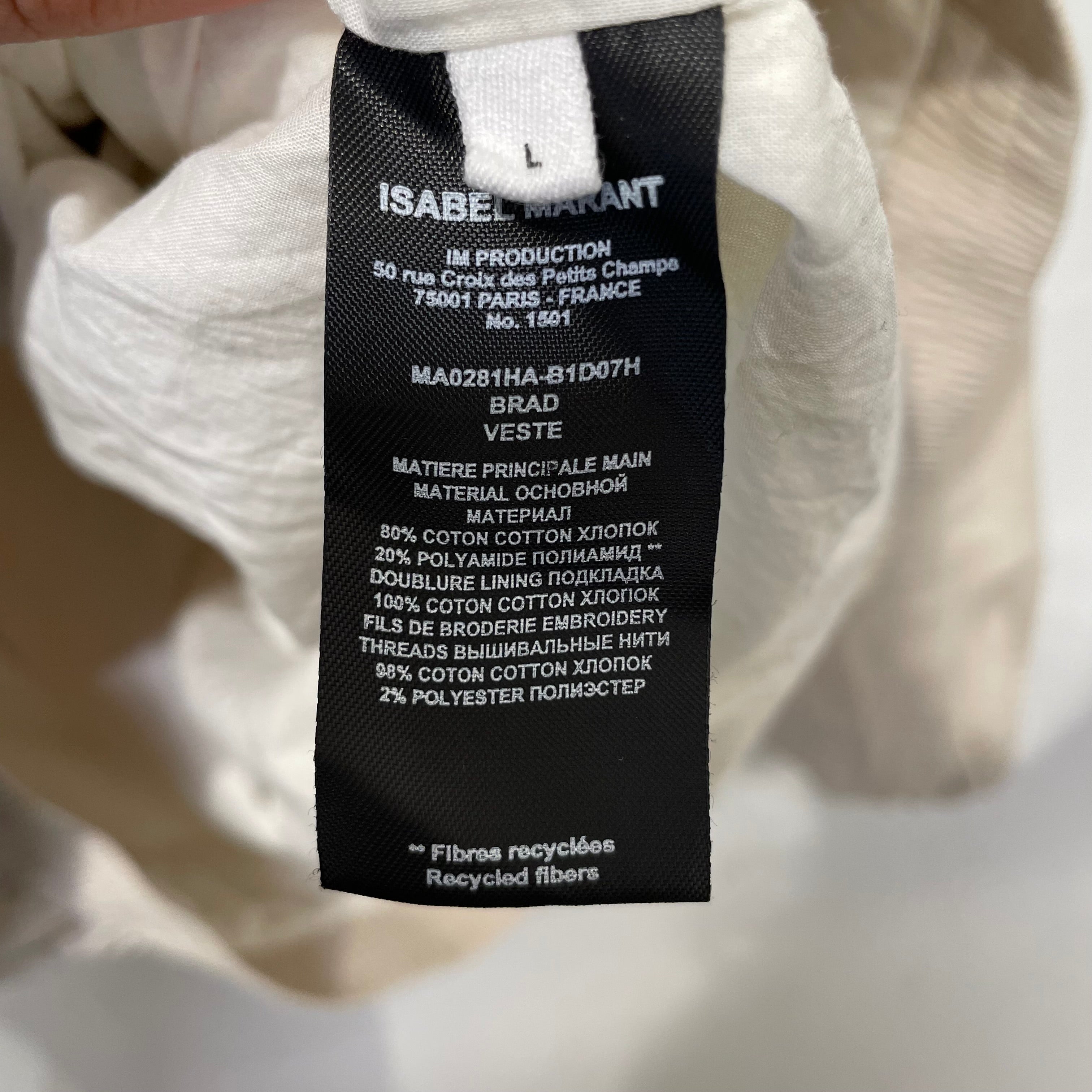 ISABEL MARANT/Windbreaker/L/Polyester/MLT/LOGO view 5