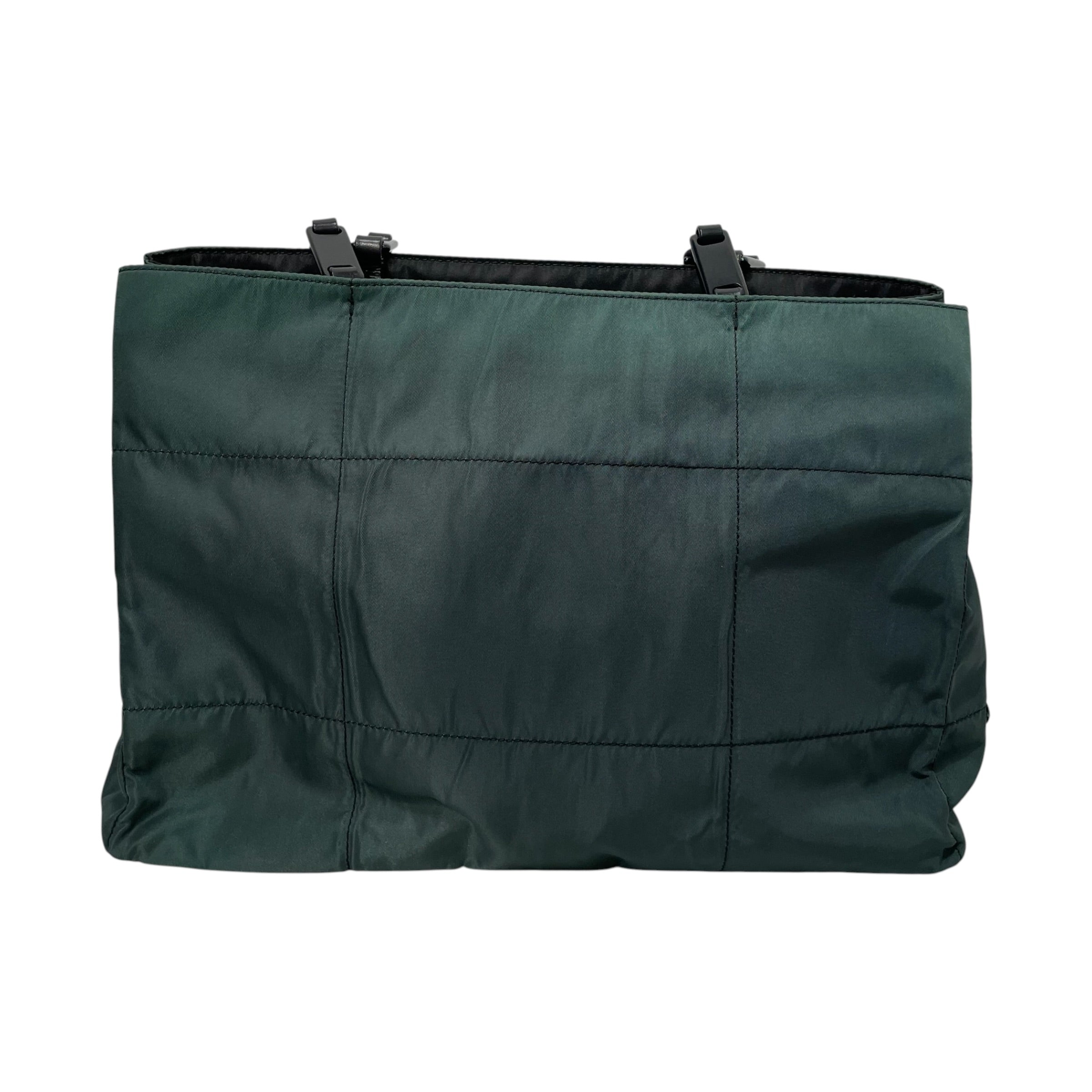 PRADA/Bag/Nylon/GRN/Prada Tessuto QuiltedChainTote view 2