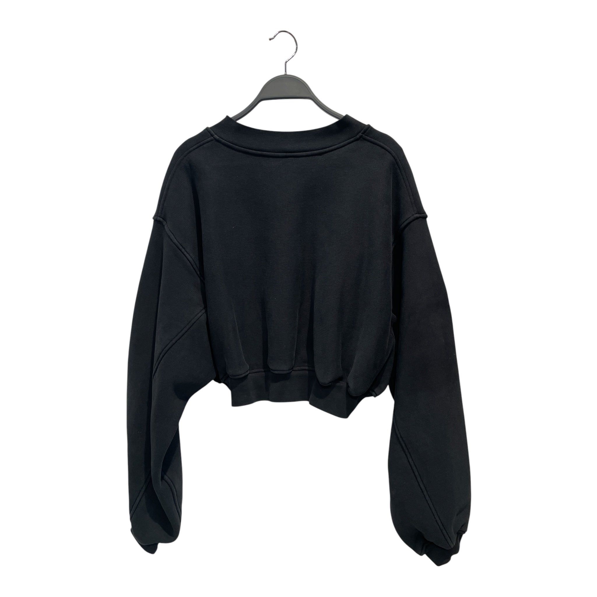 Alexander Wang/Sweater/Cotton/BLK/CROPPED VNECK view 2