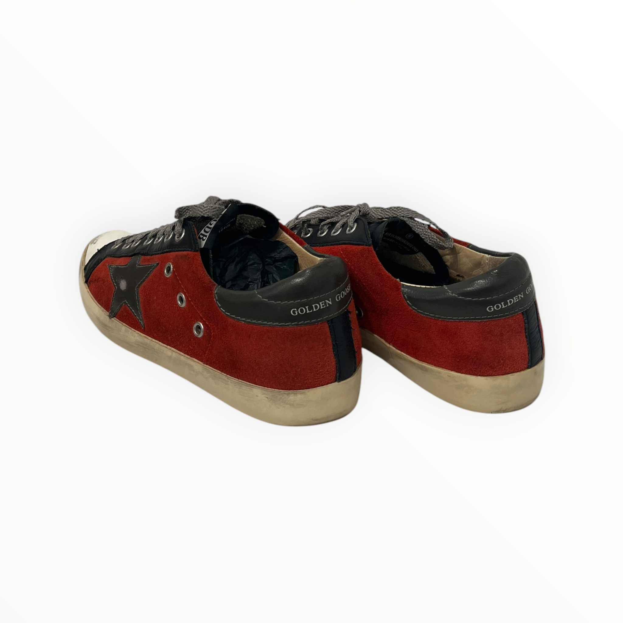 GOLDEN GOOSE/Low-Sneakers/EU 40/Suede/RED/SUPERSTAR LOW view 2