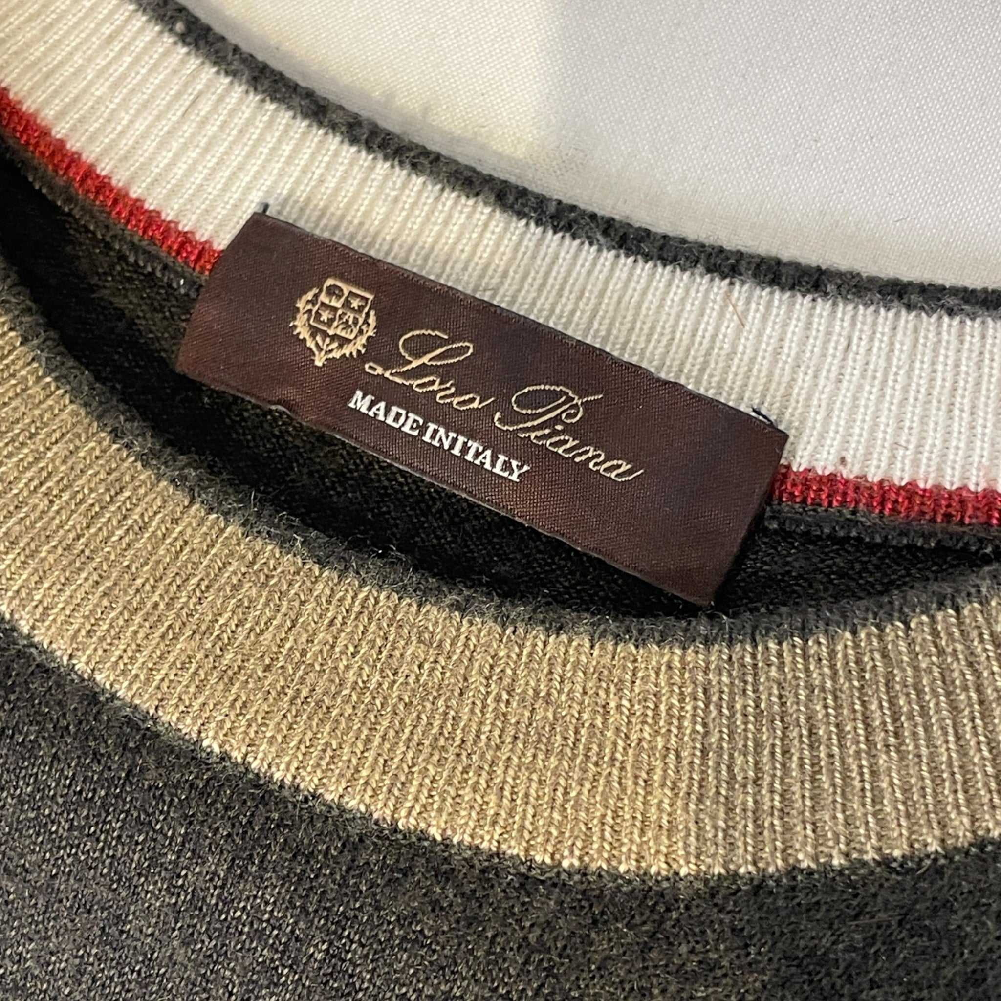 Loro Piana/Cut & Sew/XL/Cotton/GRY/Border/loro piana khaki color view 3