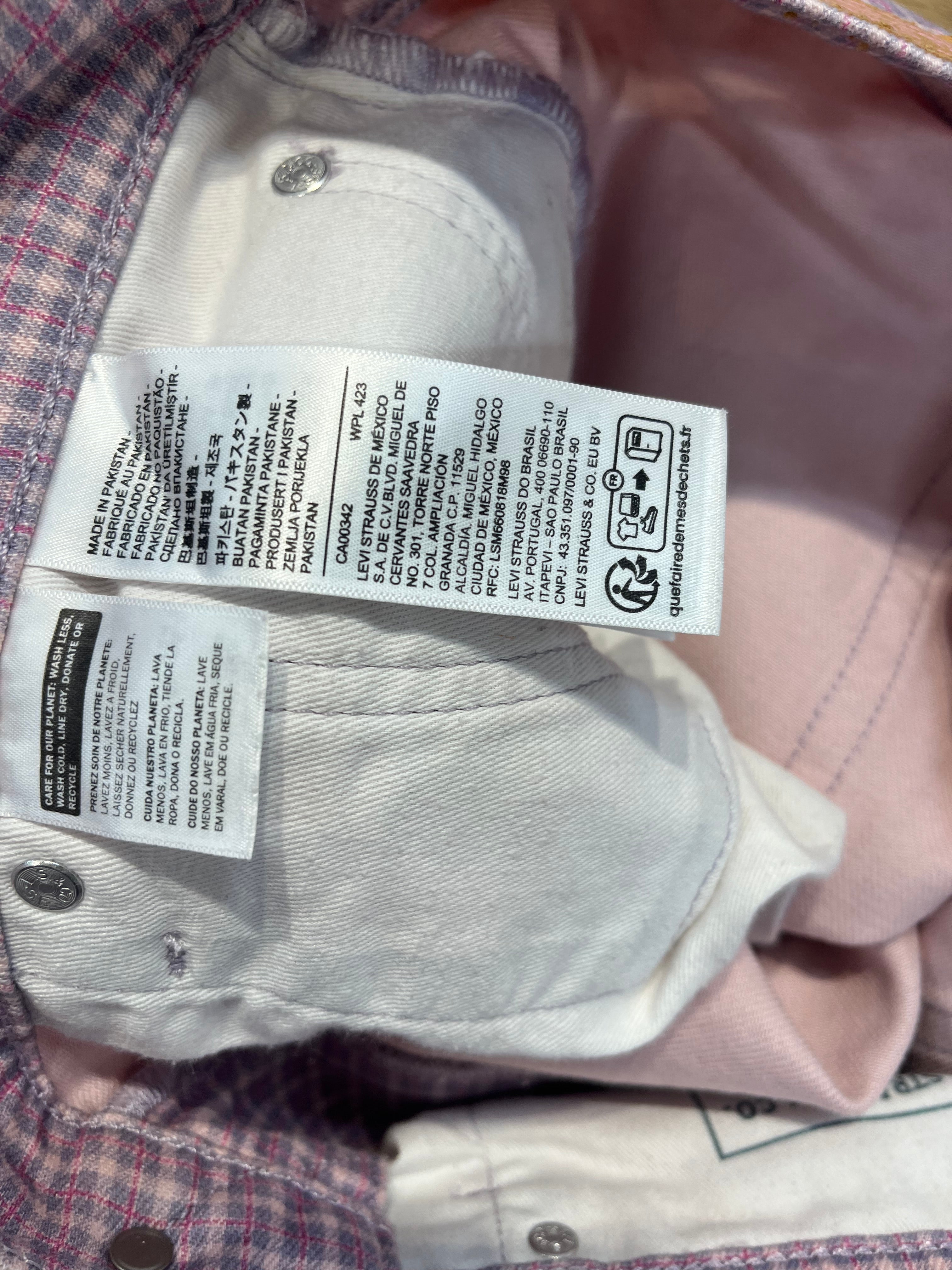 Levi's/Pants/32/Cotton/PNK/Plaid/PINK PLAID 194 BAGGY PANTS view 4