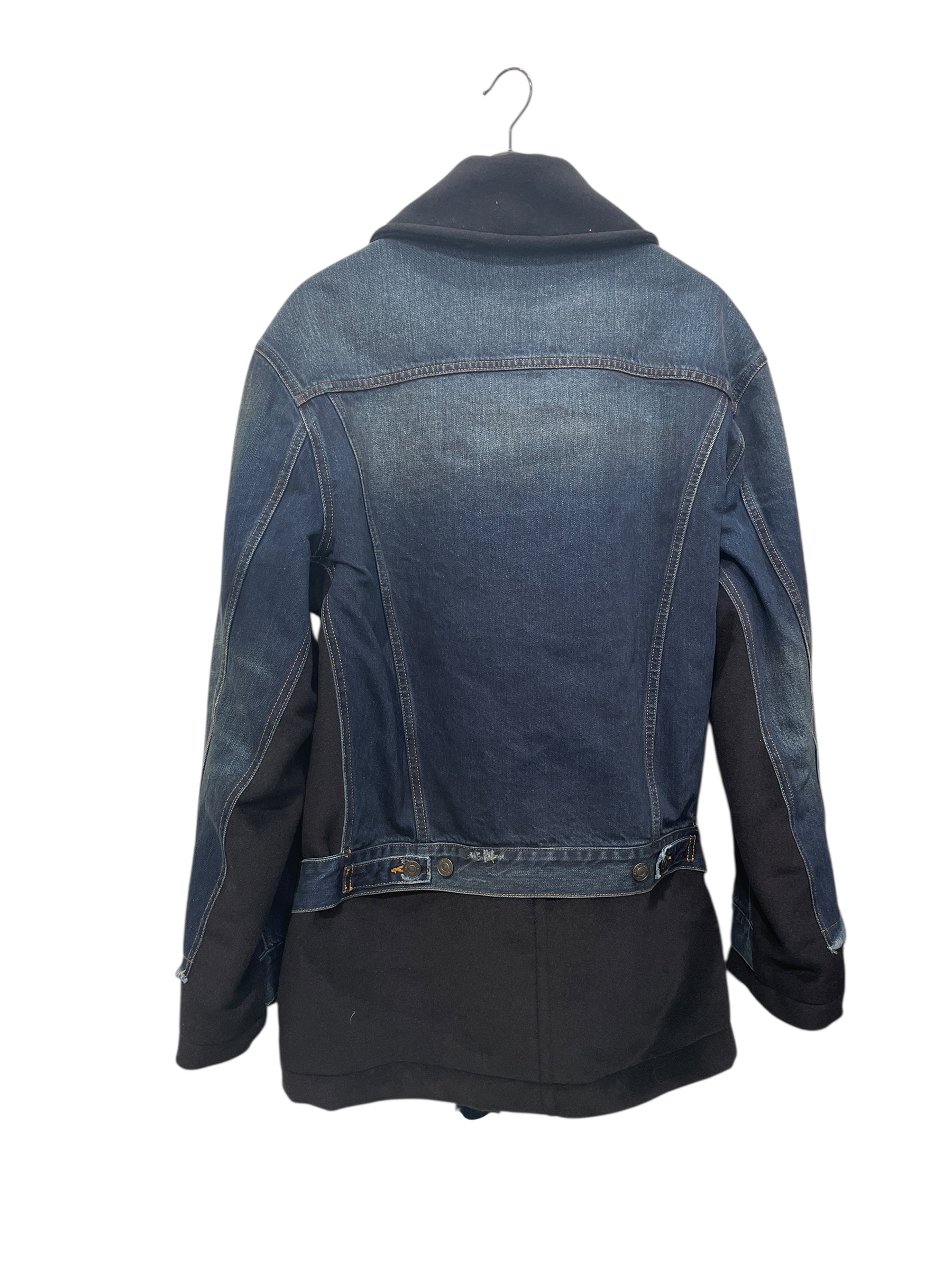 BALENCIAGA/Denim Jkt/36/Denim/IDG/DENIM/WOOL DARK WASH COAT view 2