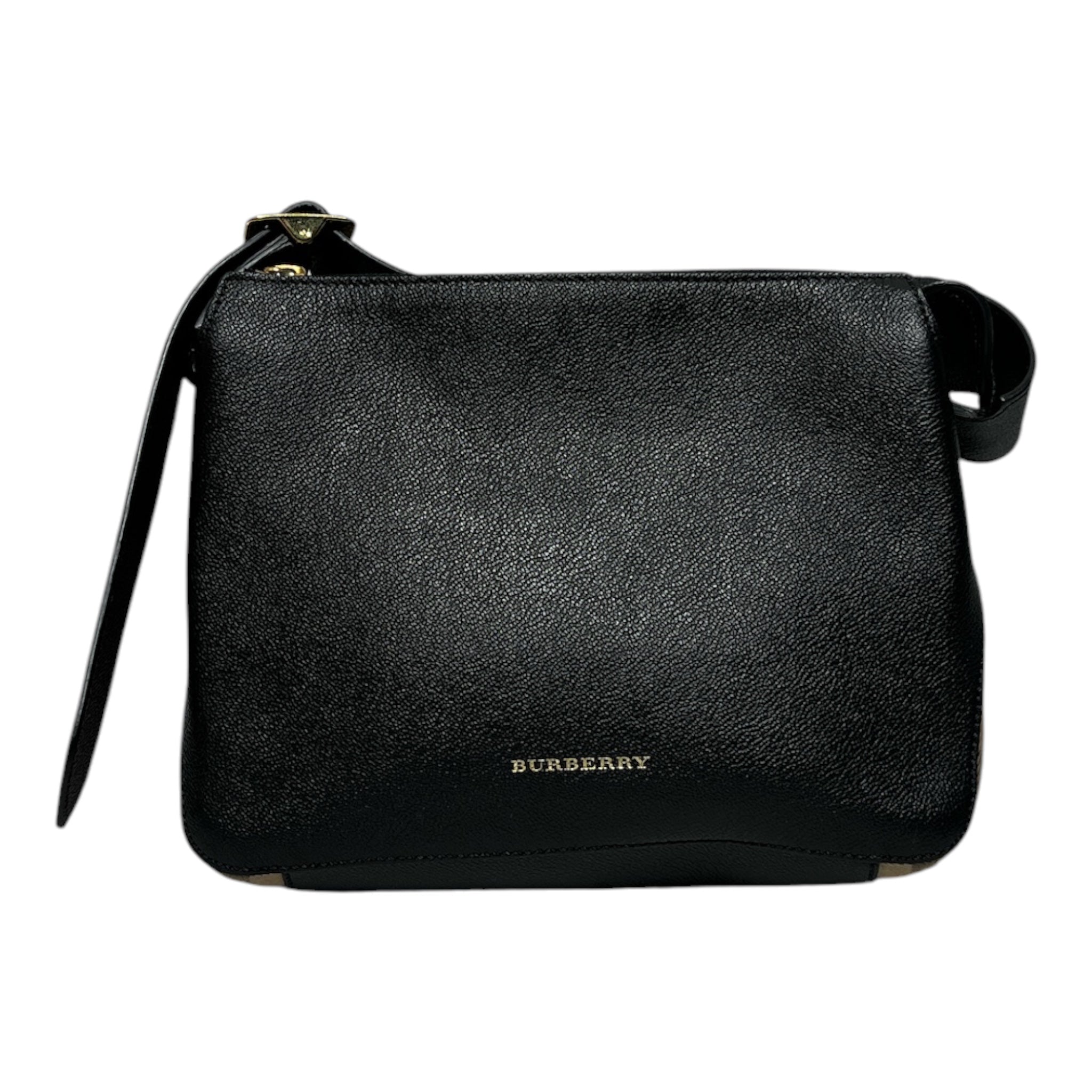 BURBERRY/Cross Body Bag/Leather/BLK/HOUSE CHECK HELMSLEY view 1