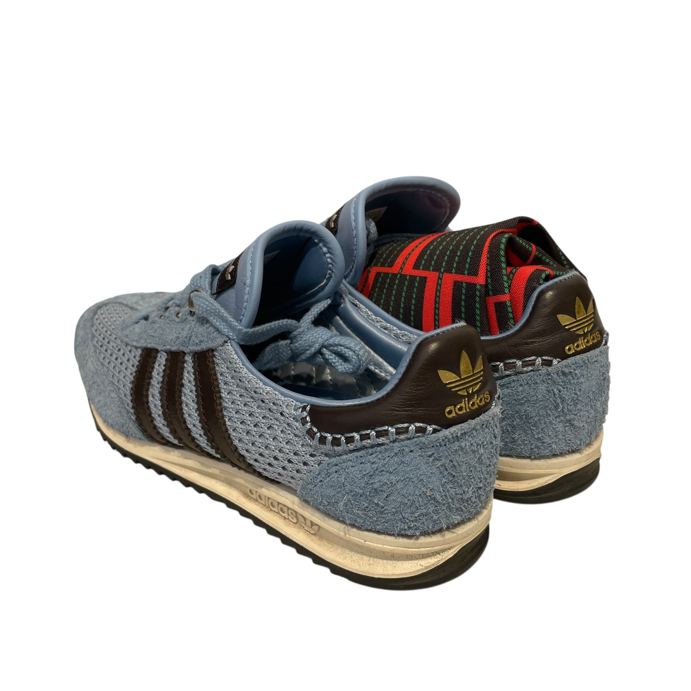 WALES BONNER/adidas/Low-Sneakers/US 8/Cotton/BLU/ view 2