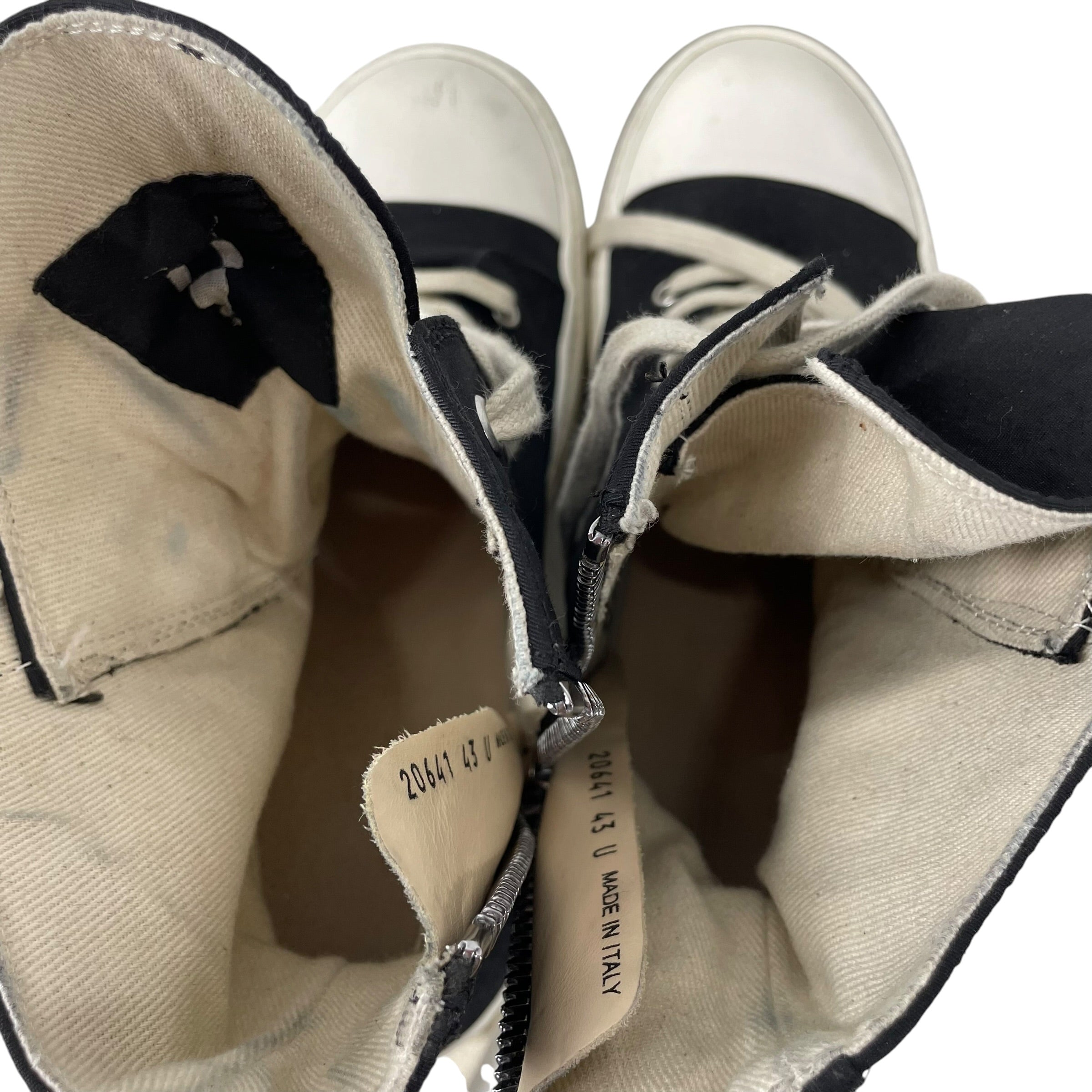 Rick Owens/Hi-Sneakers/EU 43/Cotton/BLK/20641 PENTAGRAM DOUBLE BUMBER view 8
