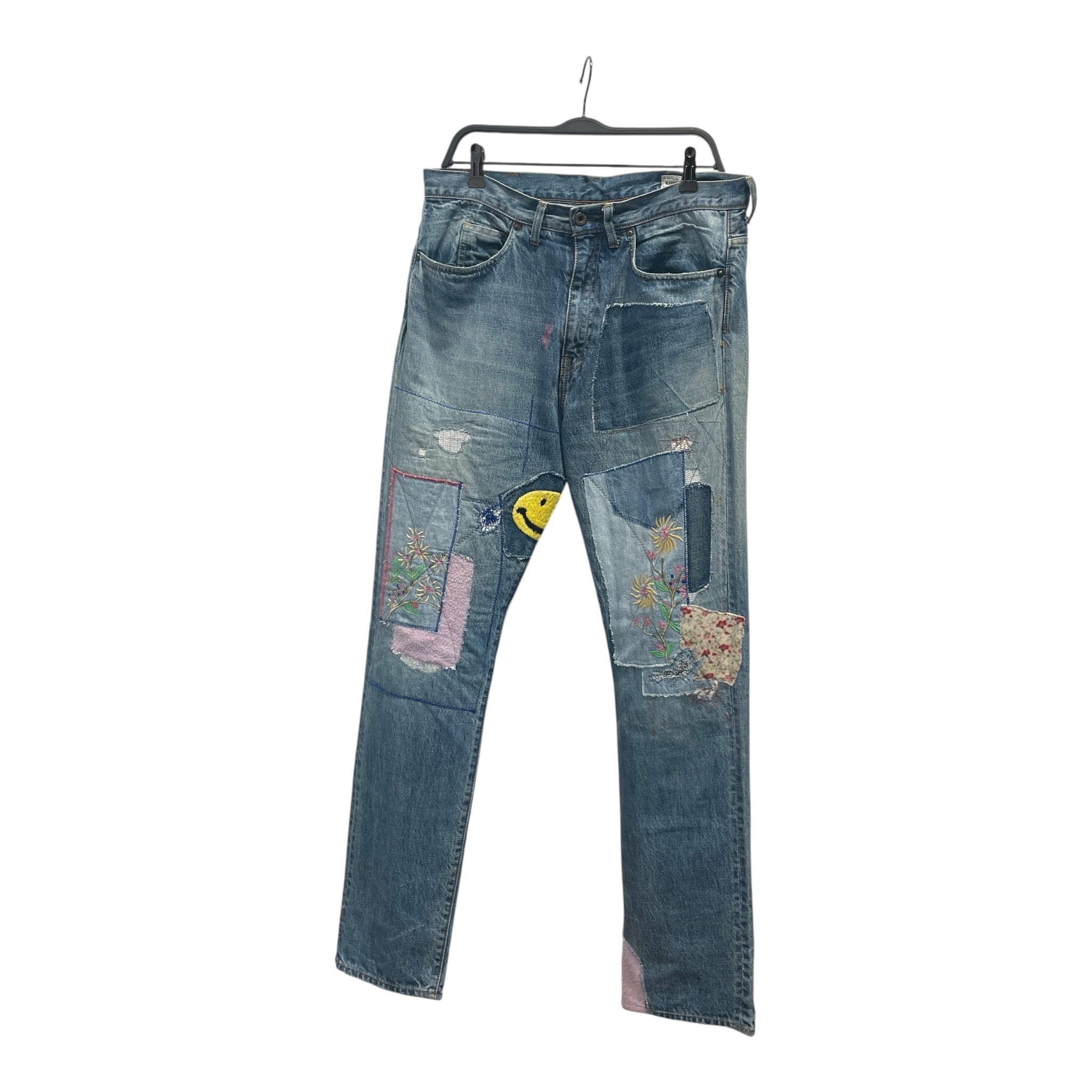 KAPITAL/Pants/36/Cotton/IDG/PATCHWORK & EMBROID FLOWERS view 1