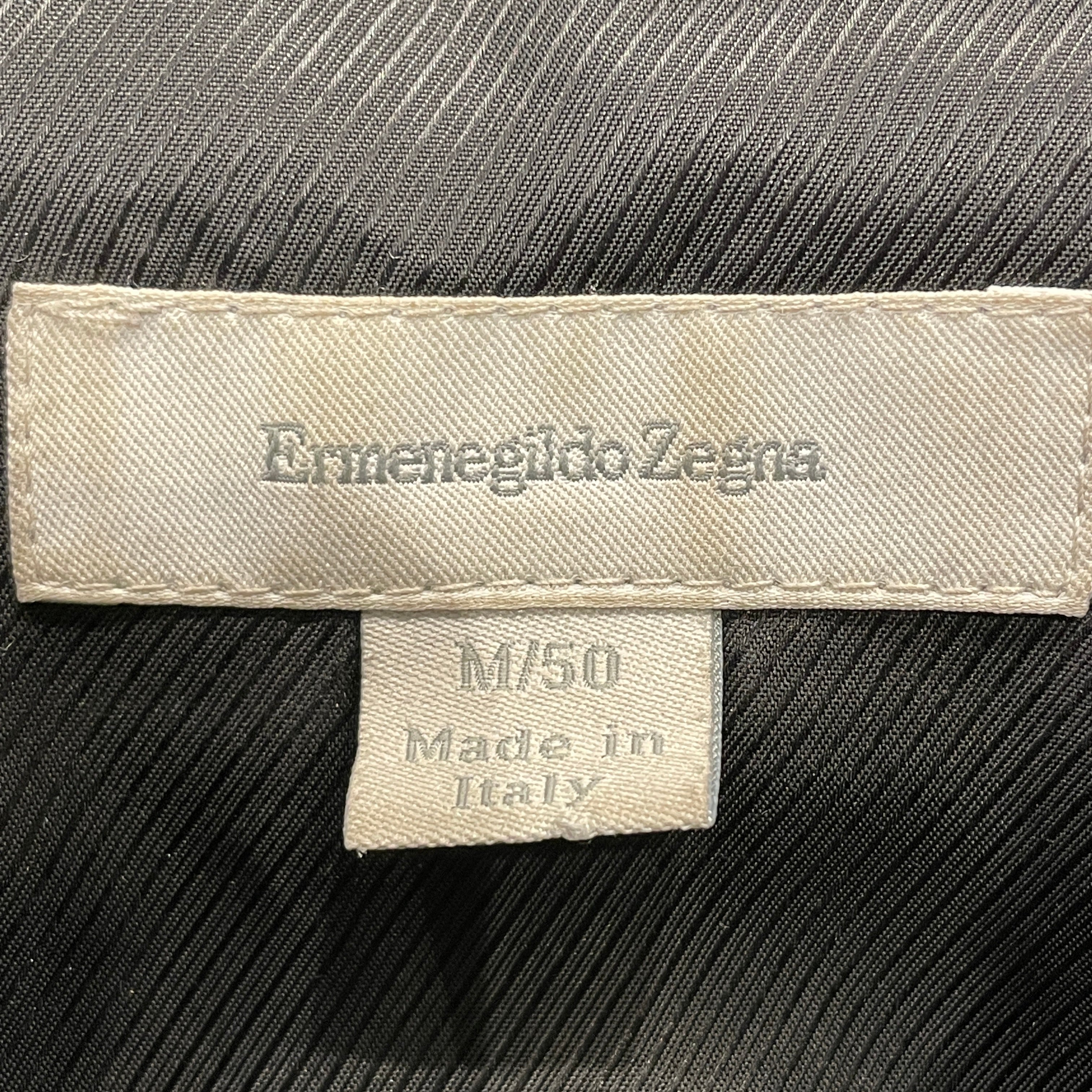 Ermenegildo Zegna/LS Shirt/M/Wool/GRY/Gingham Check/TWO FRONT CHEST POCKETS view 3