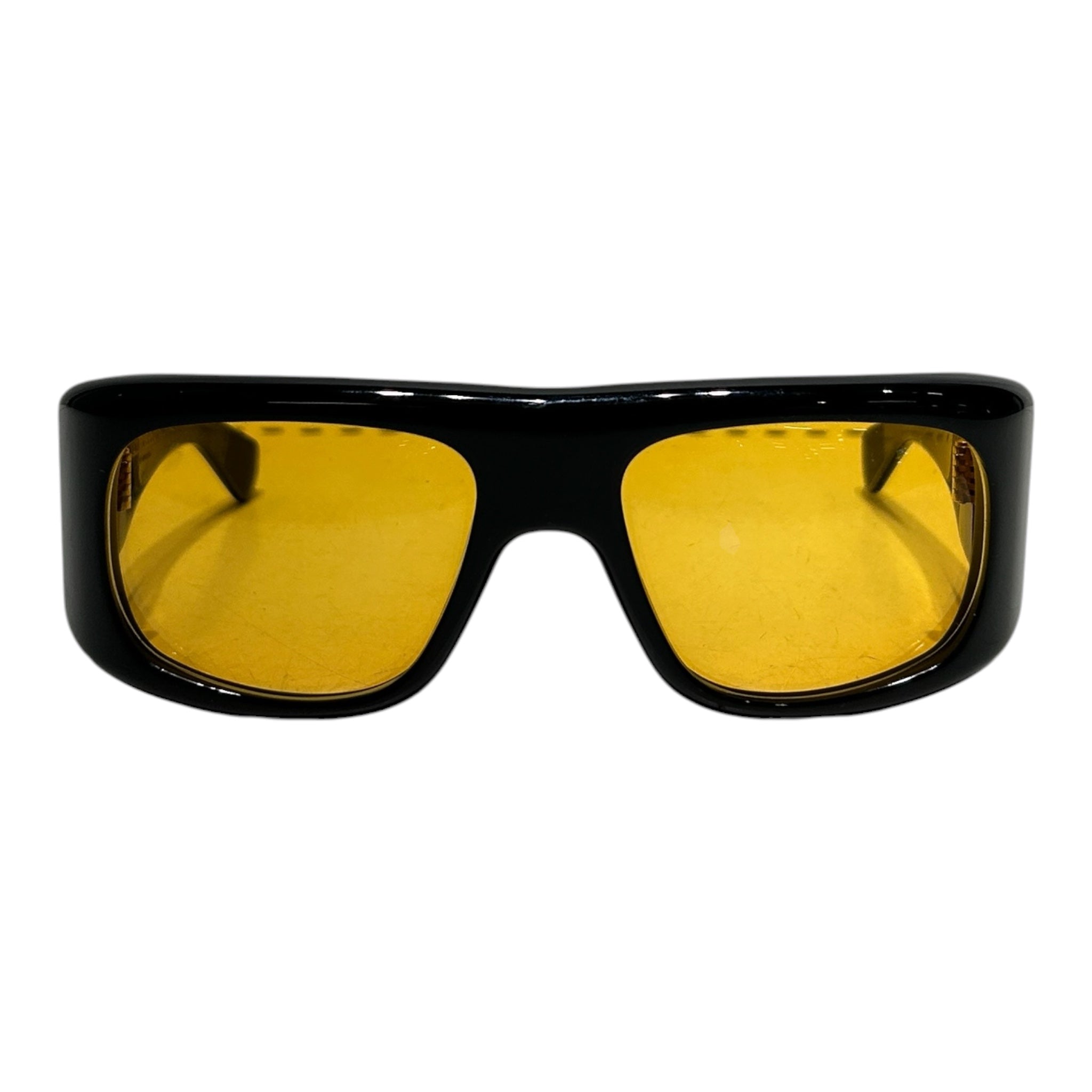 JACQUES MARIE MAGE/Sunglasses/Plastic/BLK/M's/YELLOW LENS view 1