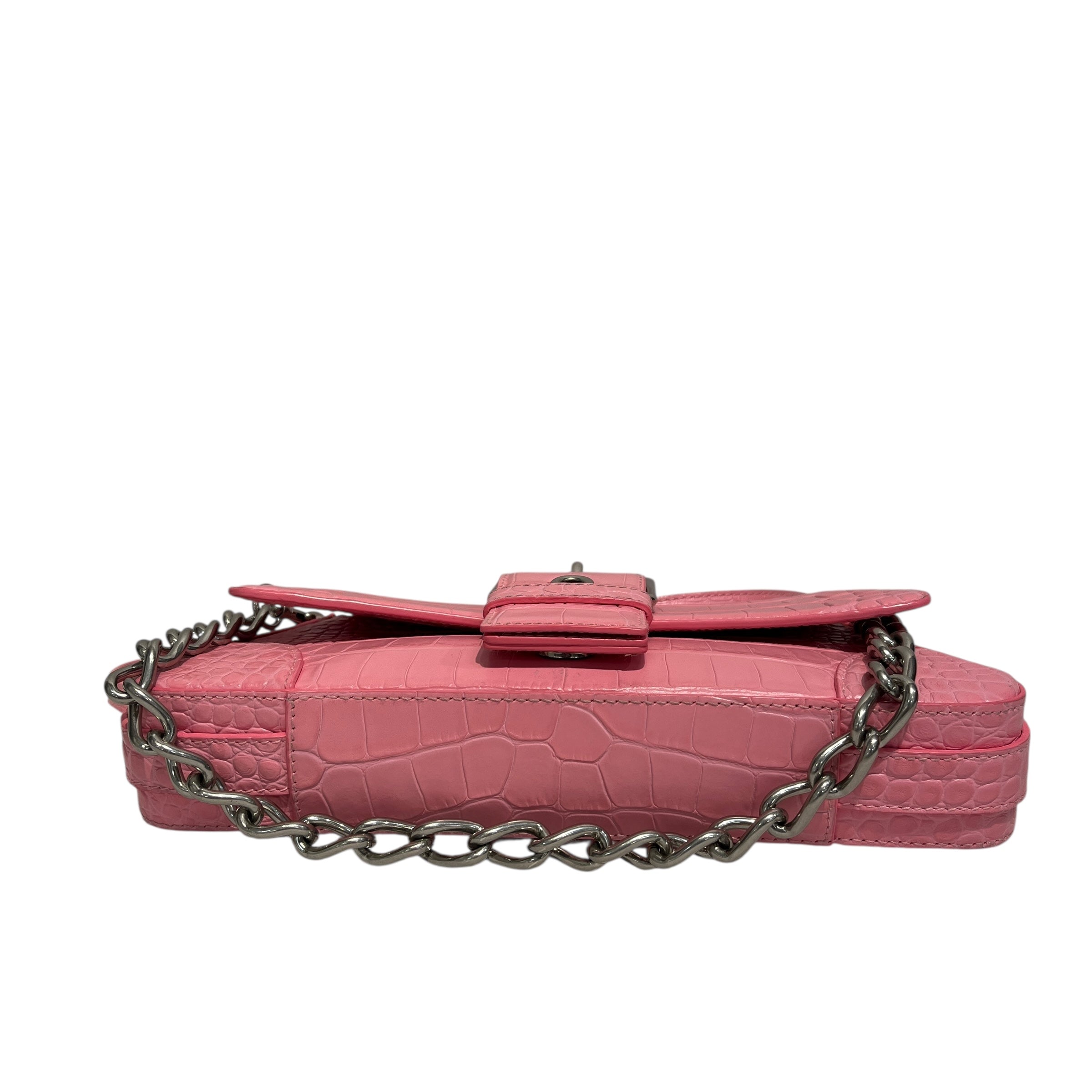 BALENCIAGA/Hand Bag/Leather/PNK/Lindsay Crocodile view 5