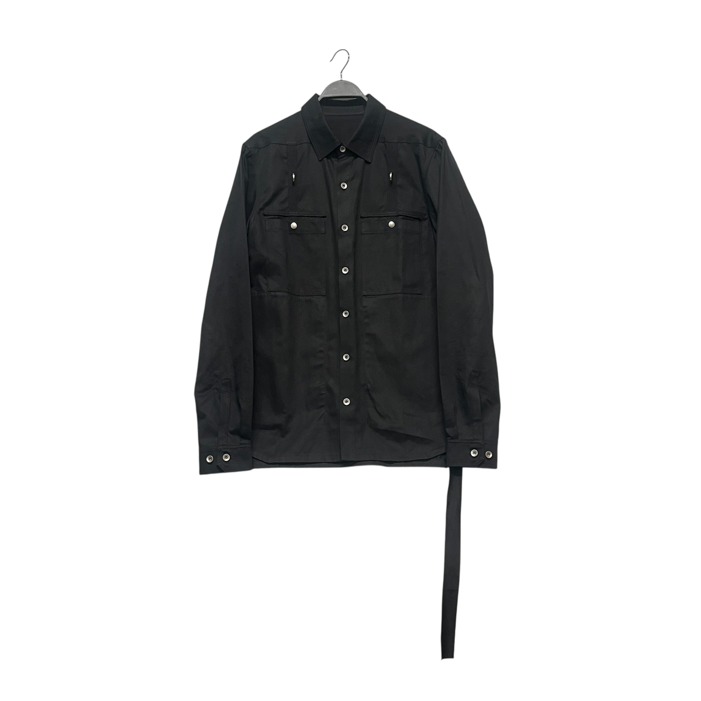 RICK OWENS DRKSHDW/LS Shirt/S/Cotton/BLK/METAL D RING OUTERSHIRT view 1