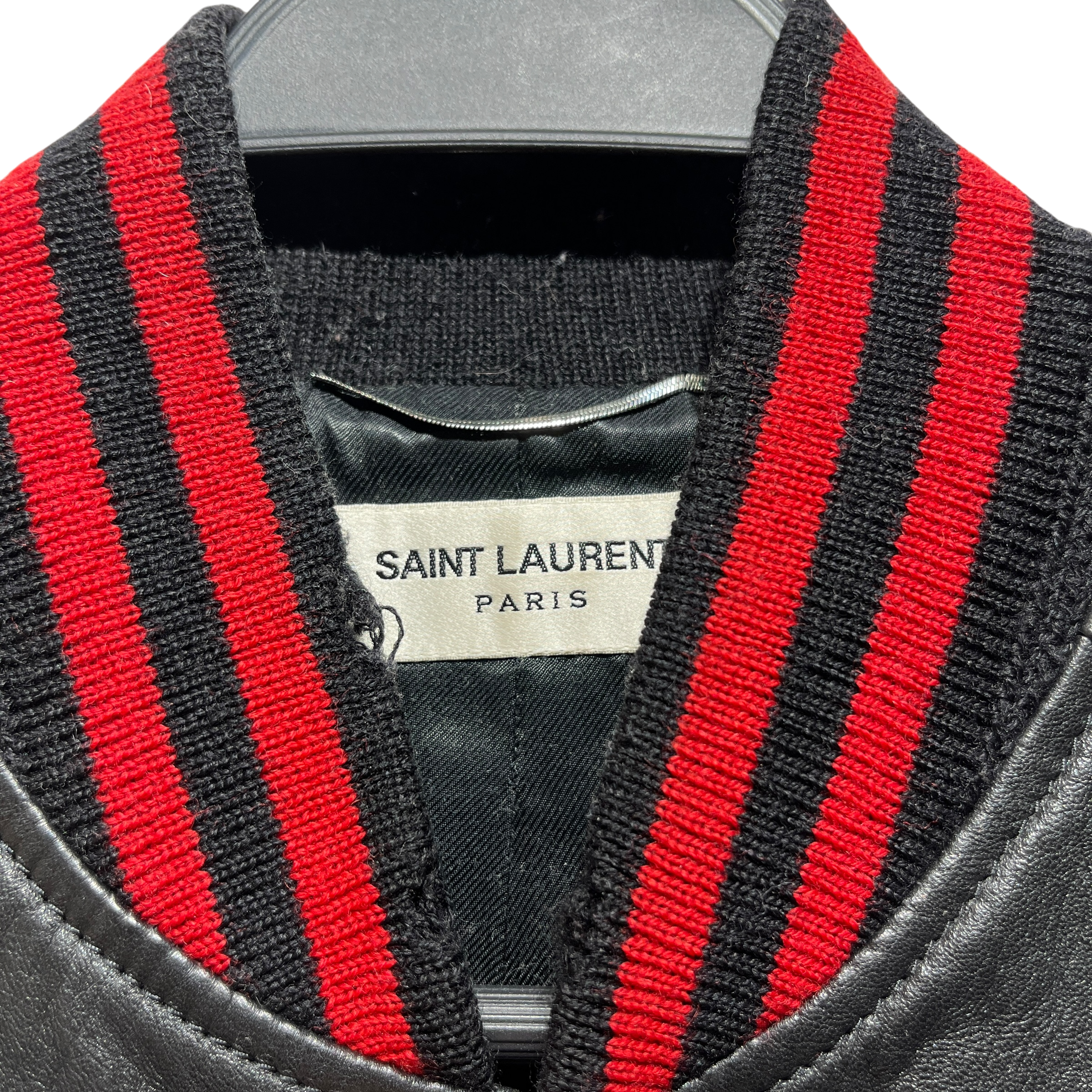 SAINT LAURENT/Jacket/44/Leather/BLK/ view 2