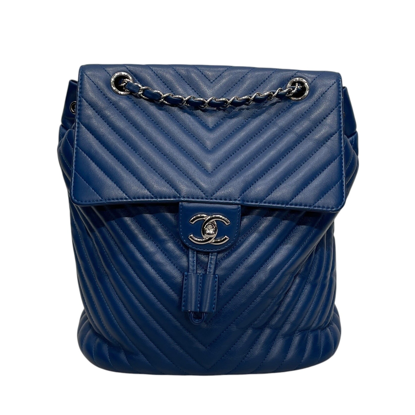 CHANEL/Backpack/Leather/BLU/23980698 view 1