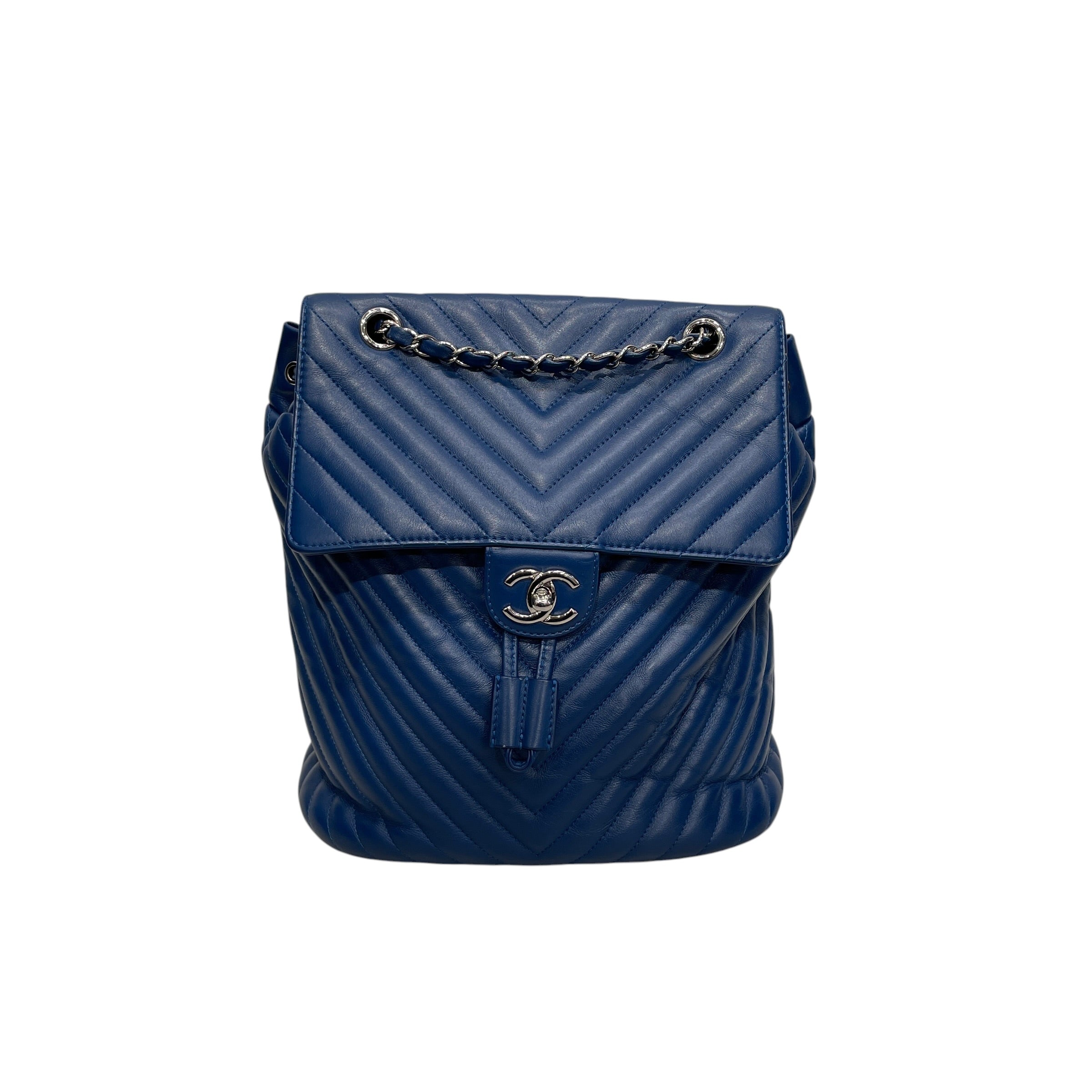 CHANEL/Backpack/Leather/BLU/23980698 view 1
