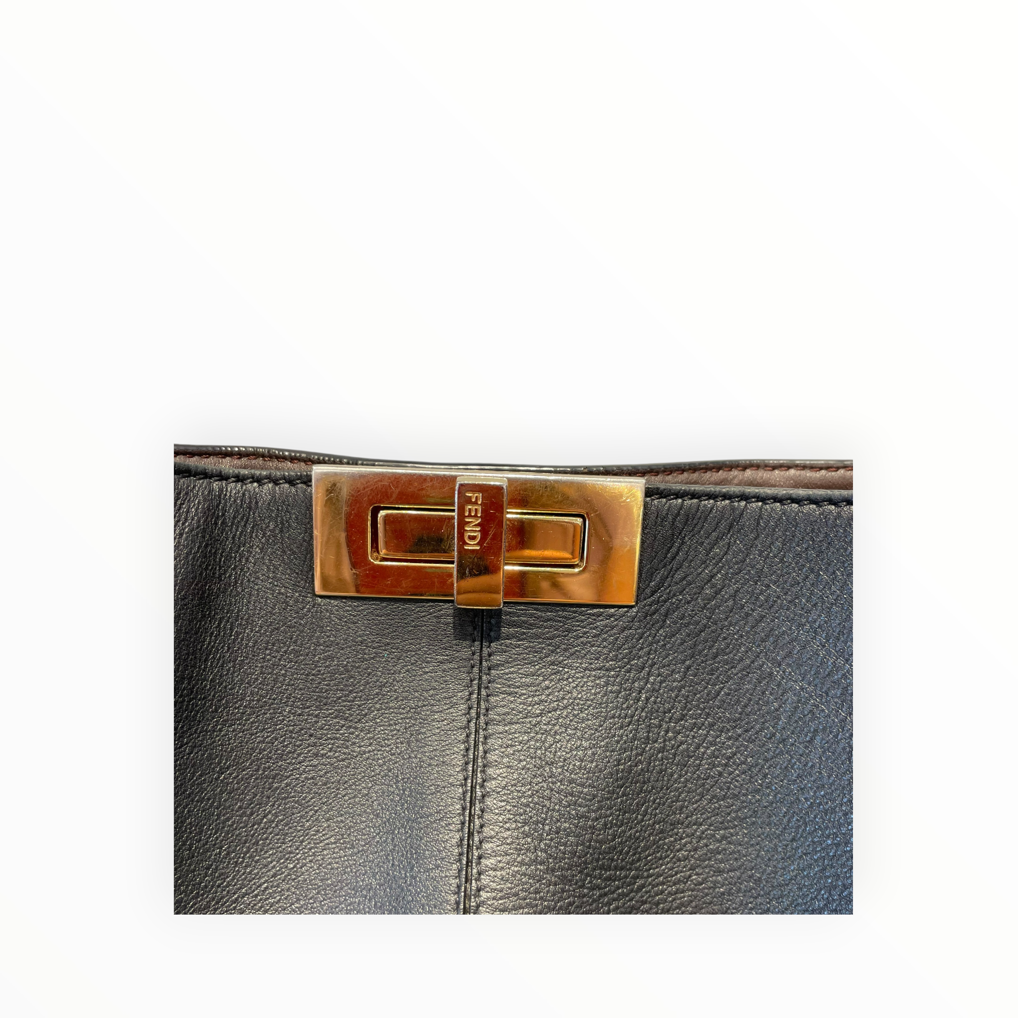 FENDI/Tote Bag/Leather/BLK/Peekaboo X-Lite Large Tote view 5