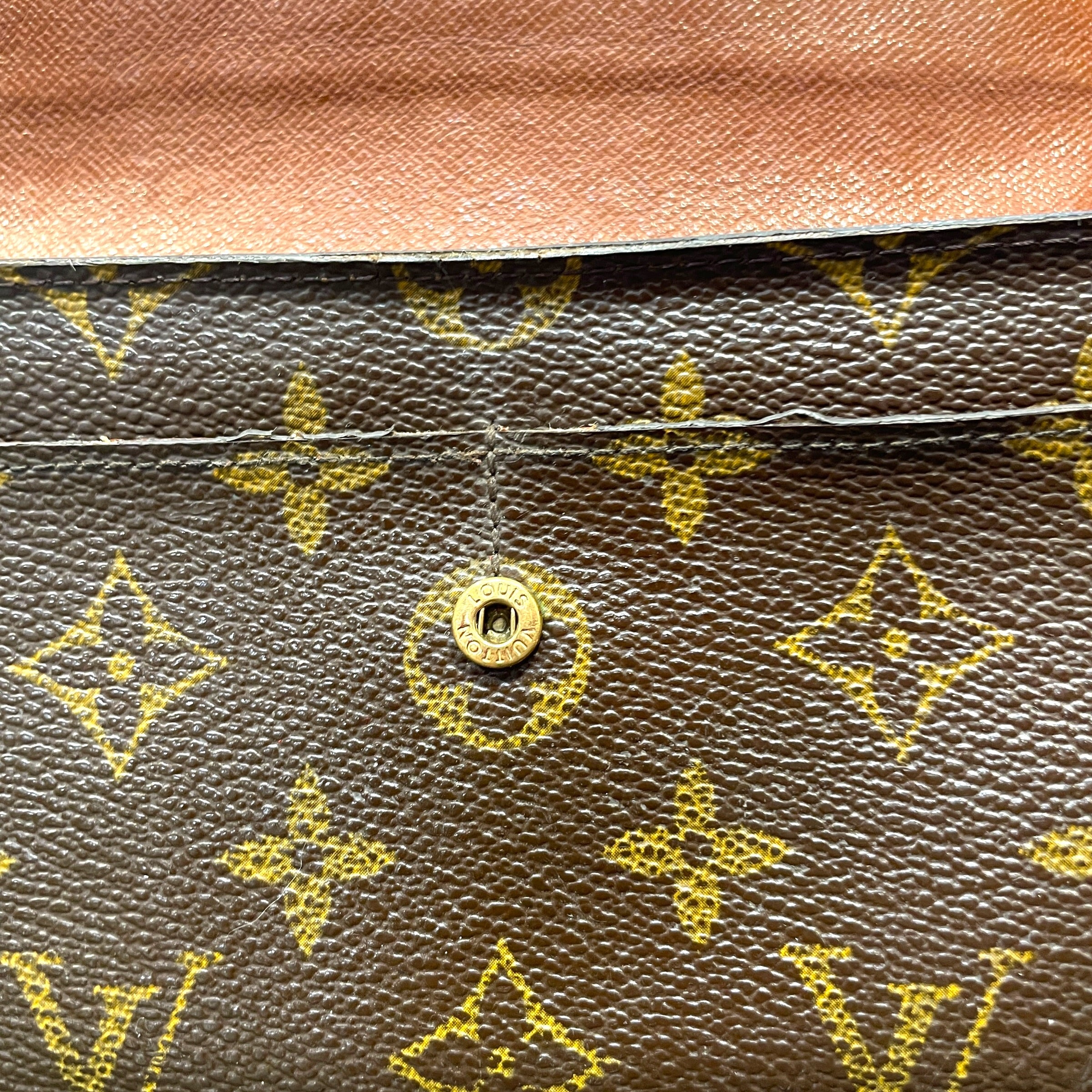 LOUIS VUITTON/Bifold Wallet/Monogram/Leather/BRW/L's/Sarah Wallet view 3