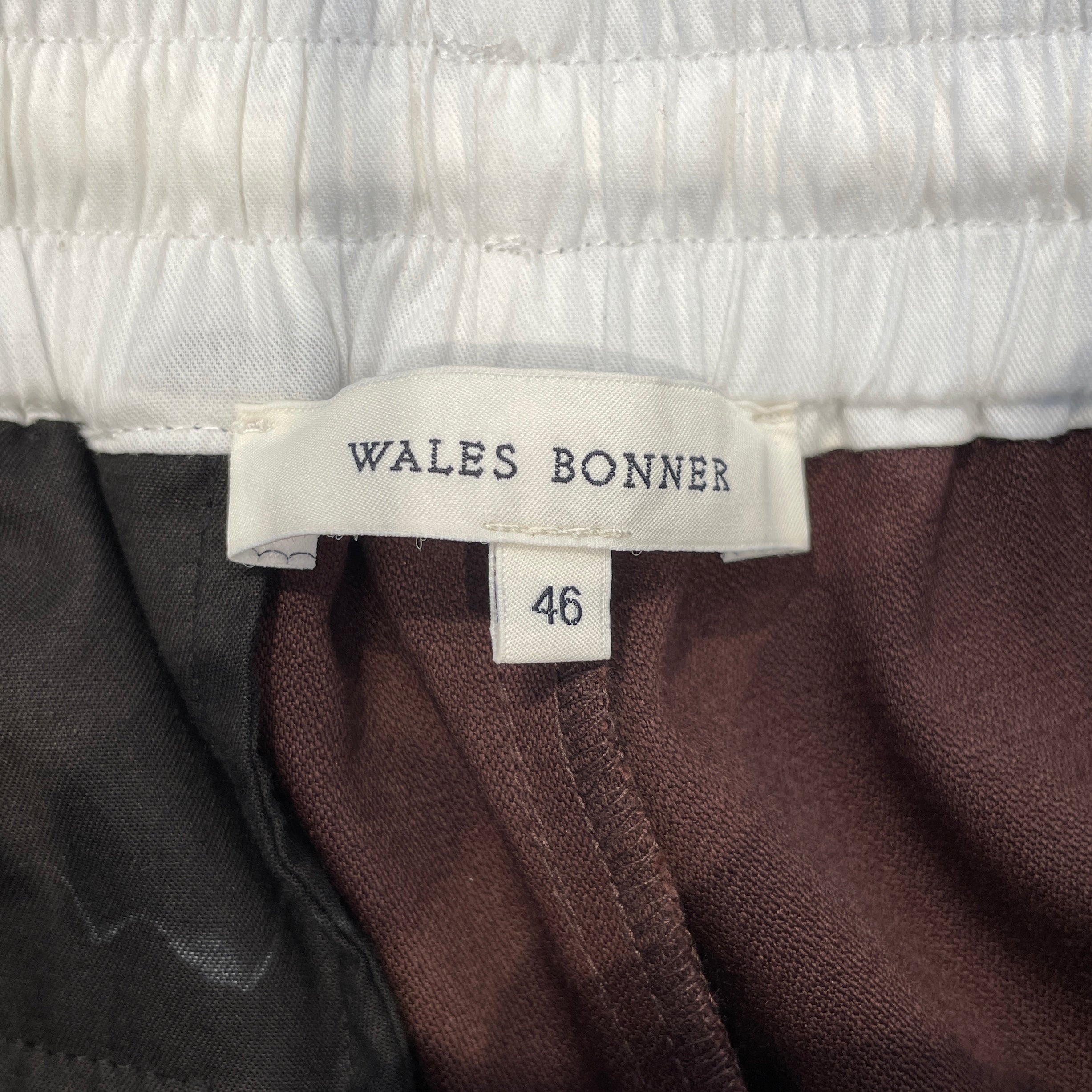 WALES BONNER/Pants/46/Cotton/BRW/Stripe/blue & white striped view 3