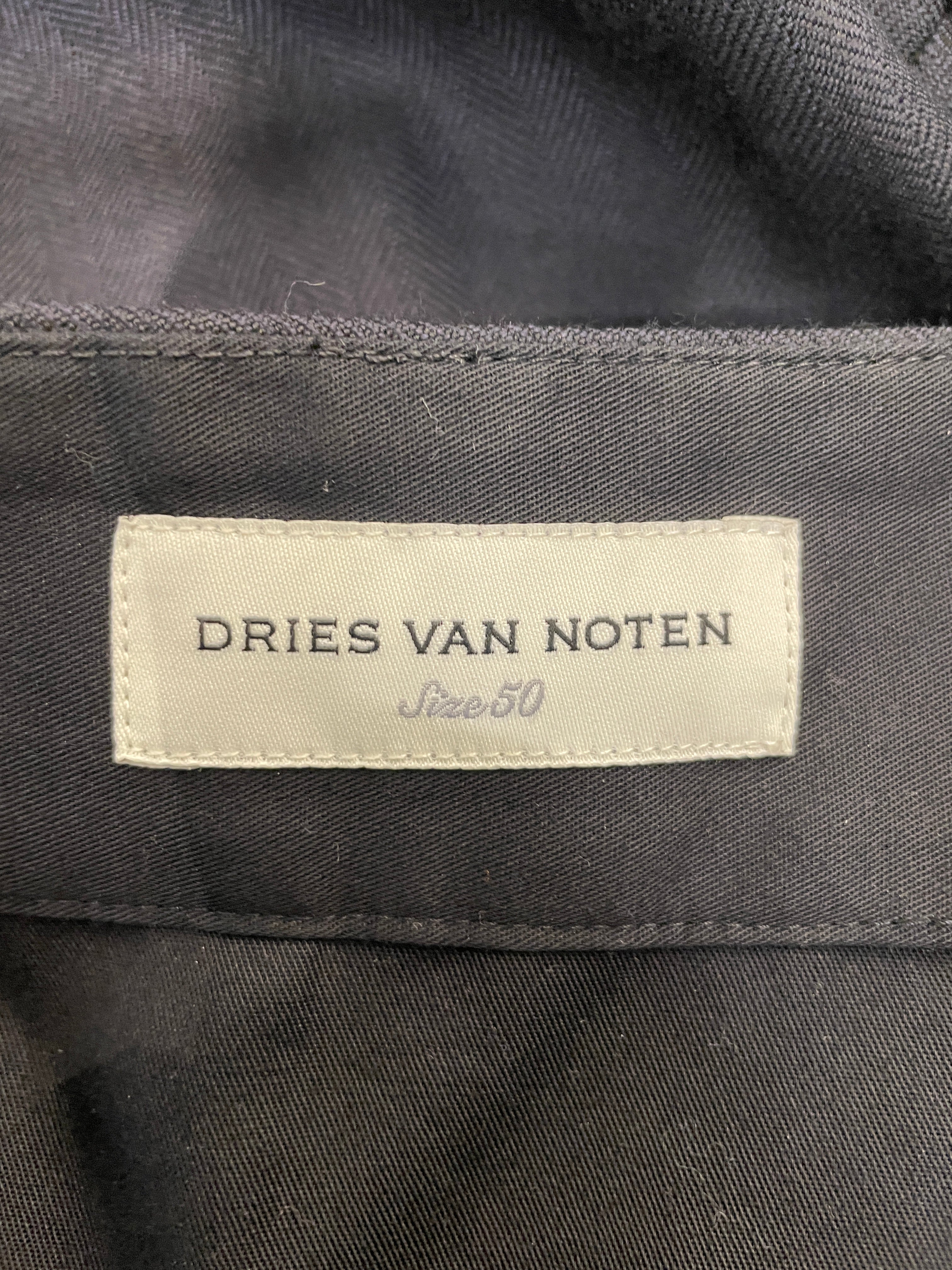 DRIES VAN NOTEN/Cargo Pants/50/Wool/NVY/ view 3