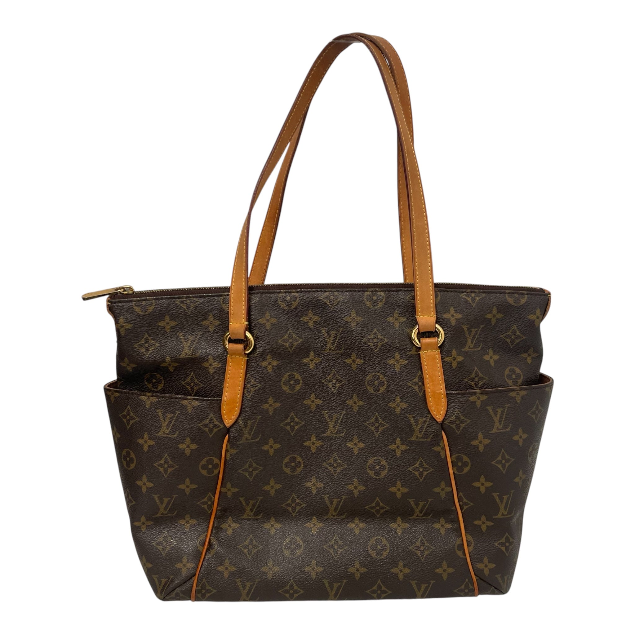 LOUIS VUITTON/Hand Bag/Monogram/Leather/CLR/2 side pockets view 1