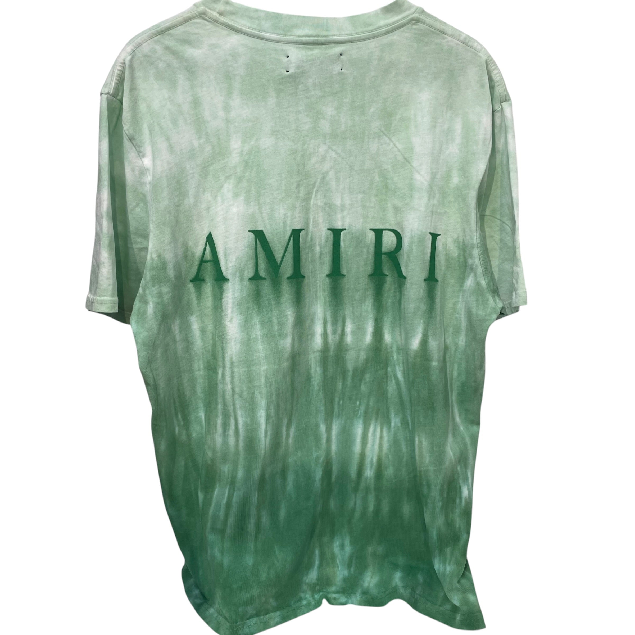 AMIRI/T-Shirt/XL/Cotton/GRN/dip dye green view 2