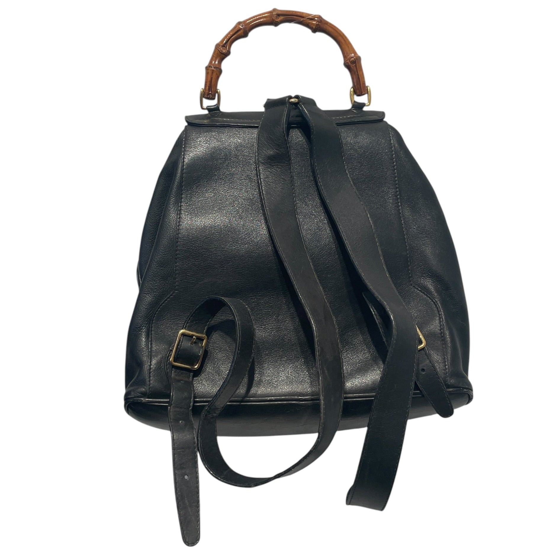 GUCCI/Backpack/Leather/BLK/BAMBOO view 2