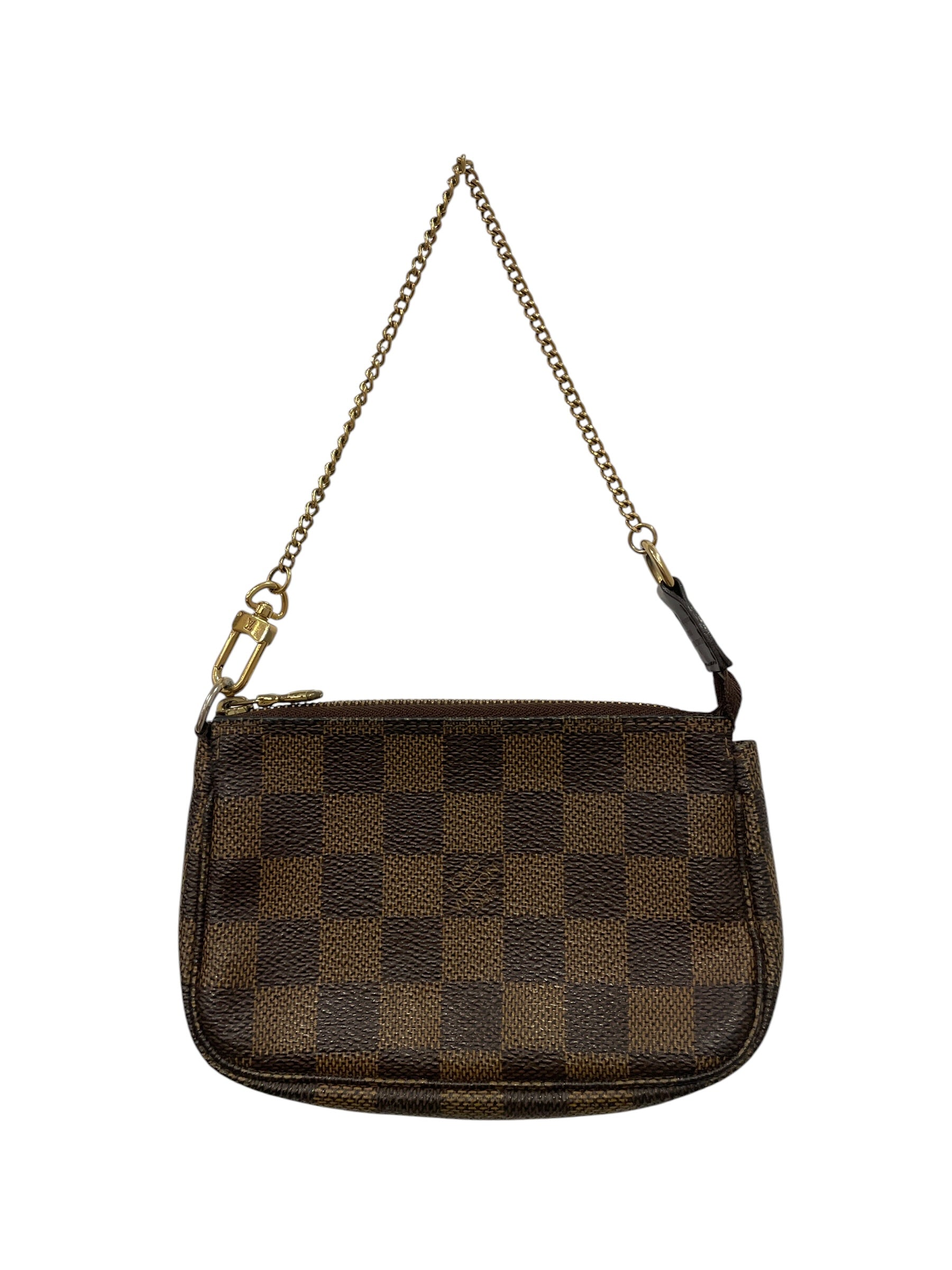 LOUIS VUITTON/Pouch/Plaid/Leather/BRW/6jxqr7k view 2
