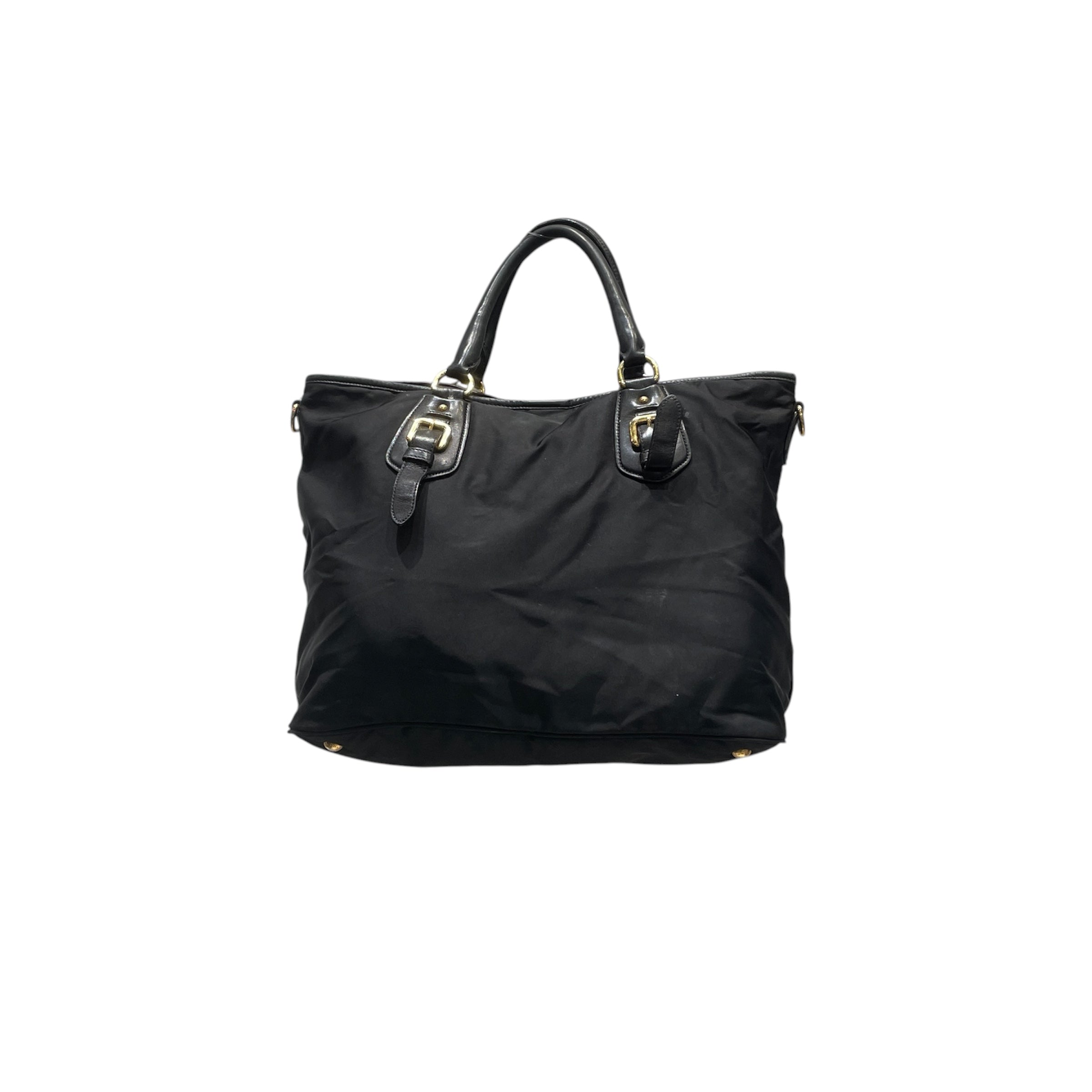 PRADA/Hand Bag/Nylon/BLK/prada tote view 2