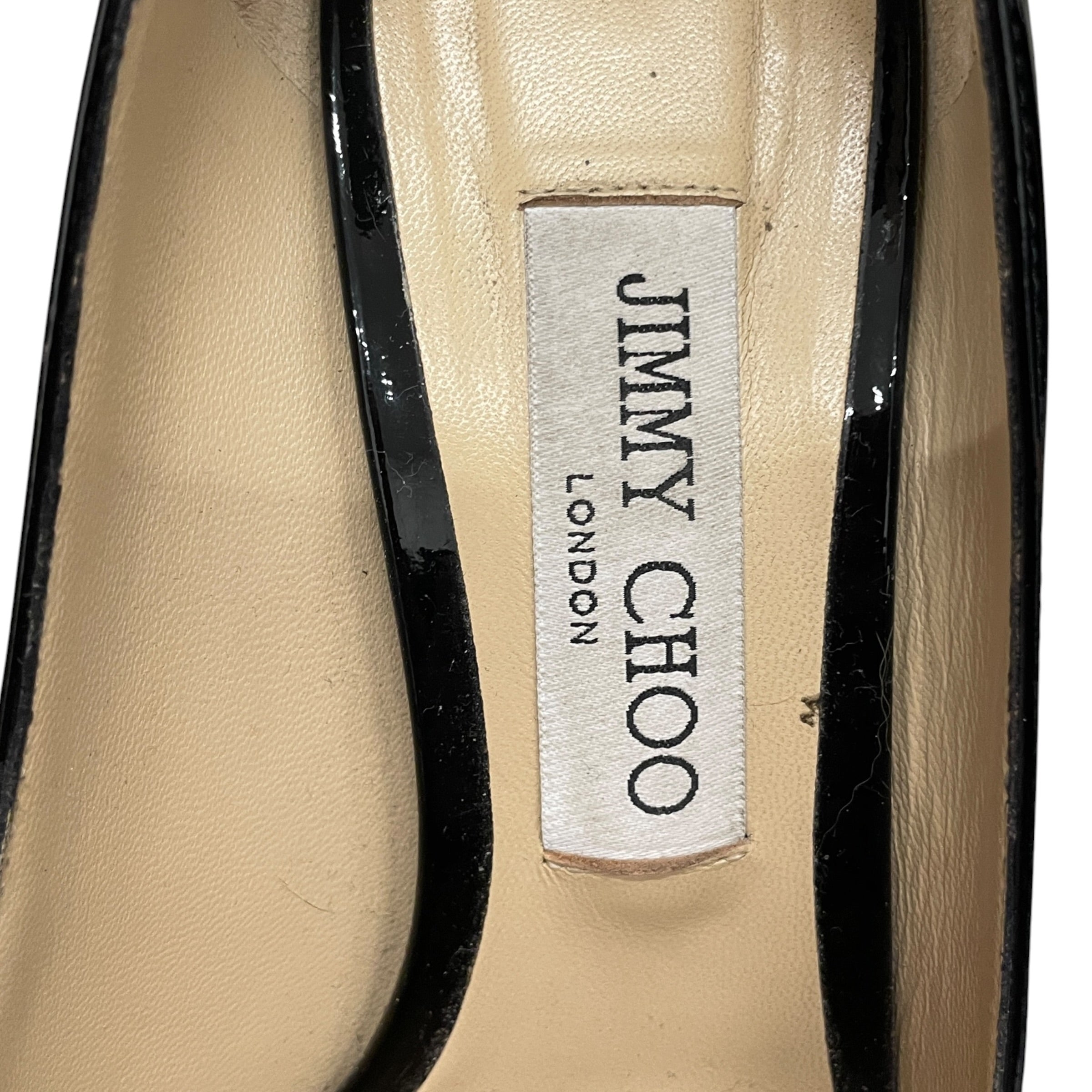 JIMMY CHOO/Heels/EU 38/Leather/BLK/PATENT/MADE IN ITALY view 3