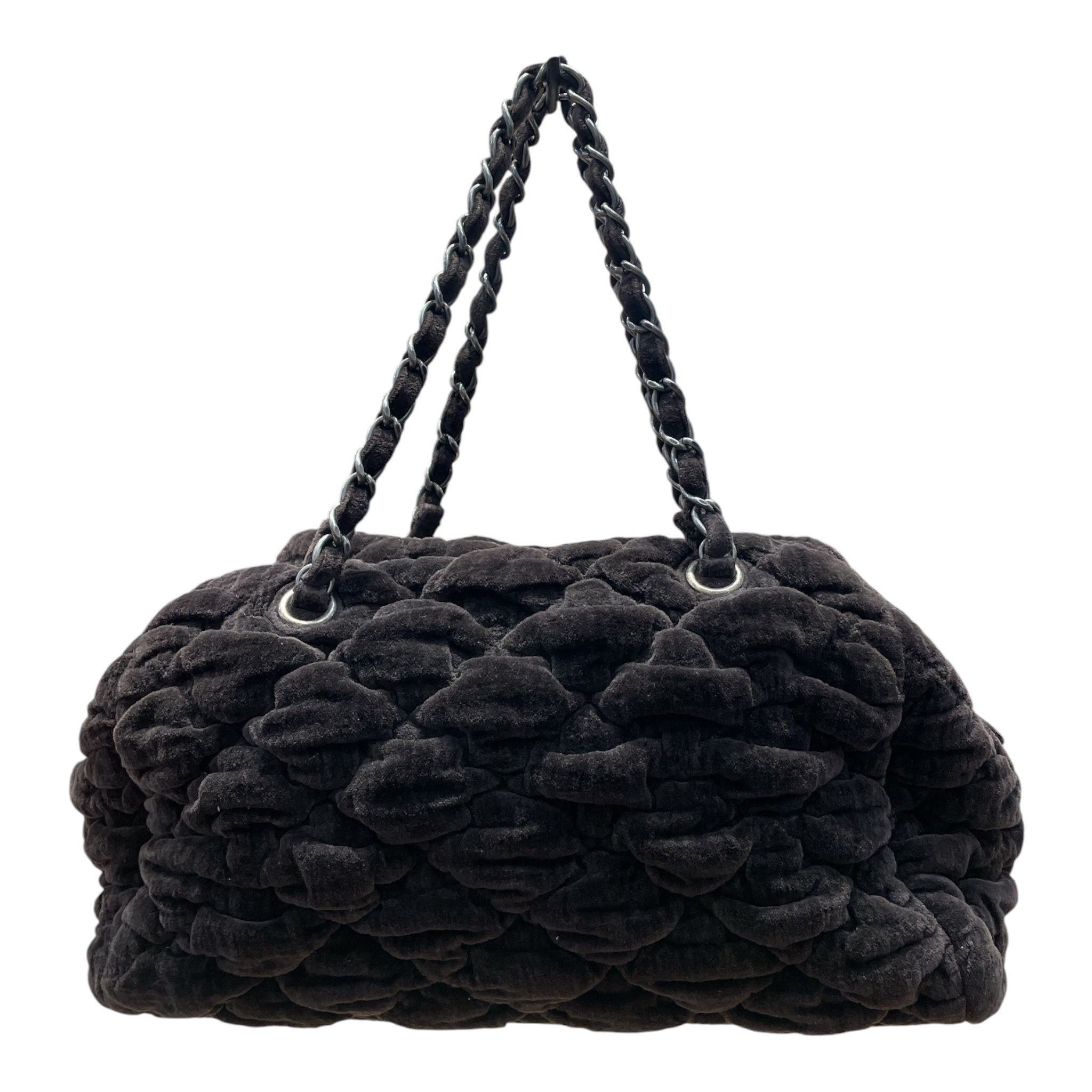 CHANEL/Bag/Velour/BRW/BUBBLE QULT BOWLER BAG view 2