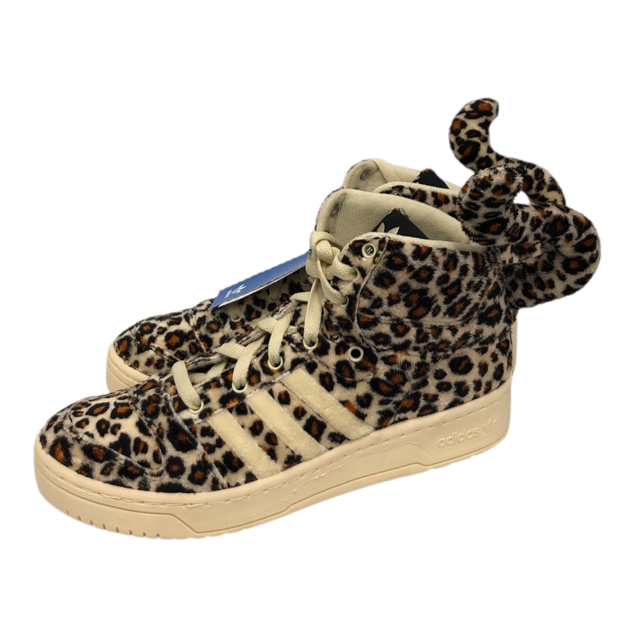 JEREMY SCOTT/Hi-Sneakers/US 7/Leopard/Cotton/BEG/ view 2