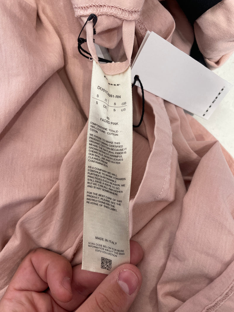 RICK OWENS DRKSHDW/Hoodie/S/Cotton/PNK/HUSTLER HOODIE