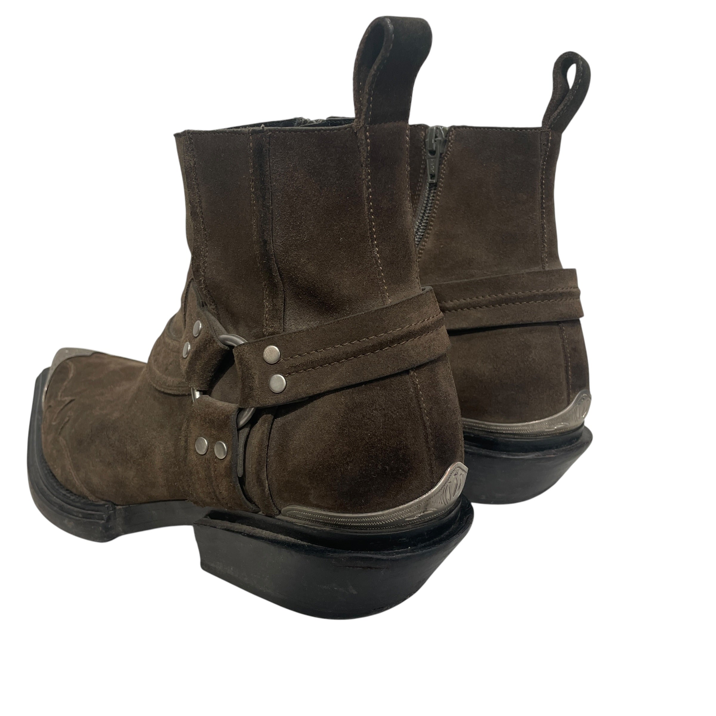 BALENCIAGA/Cowboy Boots/EU 43/Suede/BRW/Santiag Harness view 2