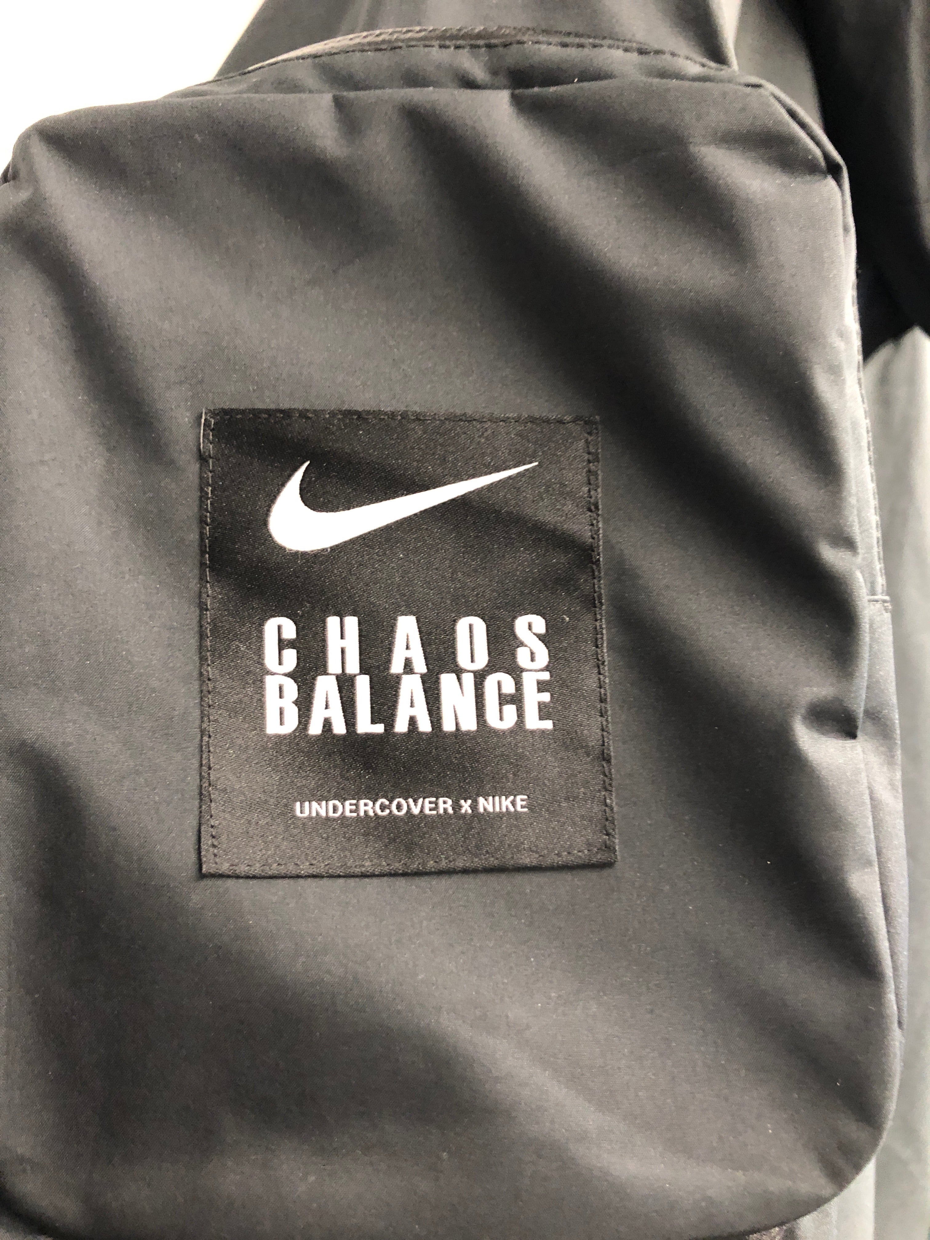 NIKE/UNDERCOVER/Mod Parka/XL/Polyester/BLK/Maxi Length/Chaos Balance 2-in-1 Parka view 3
