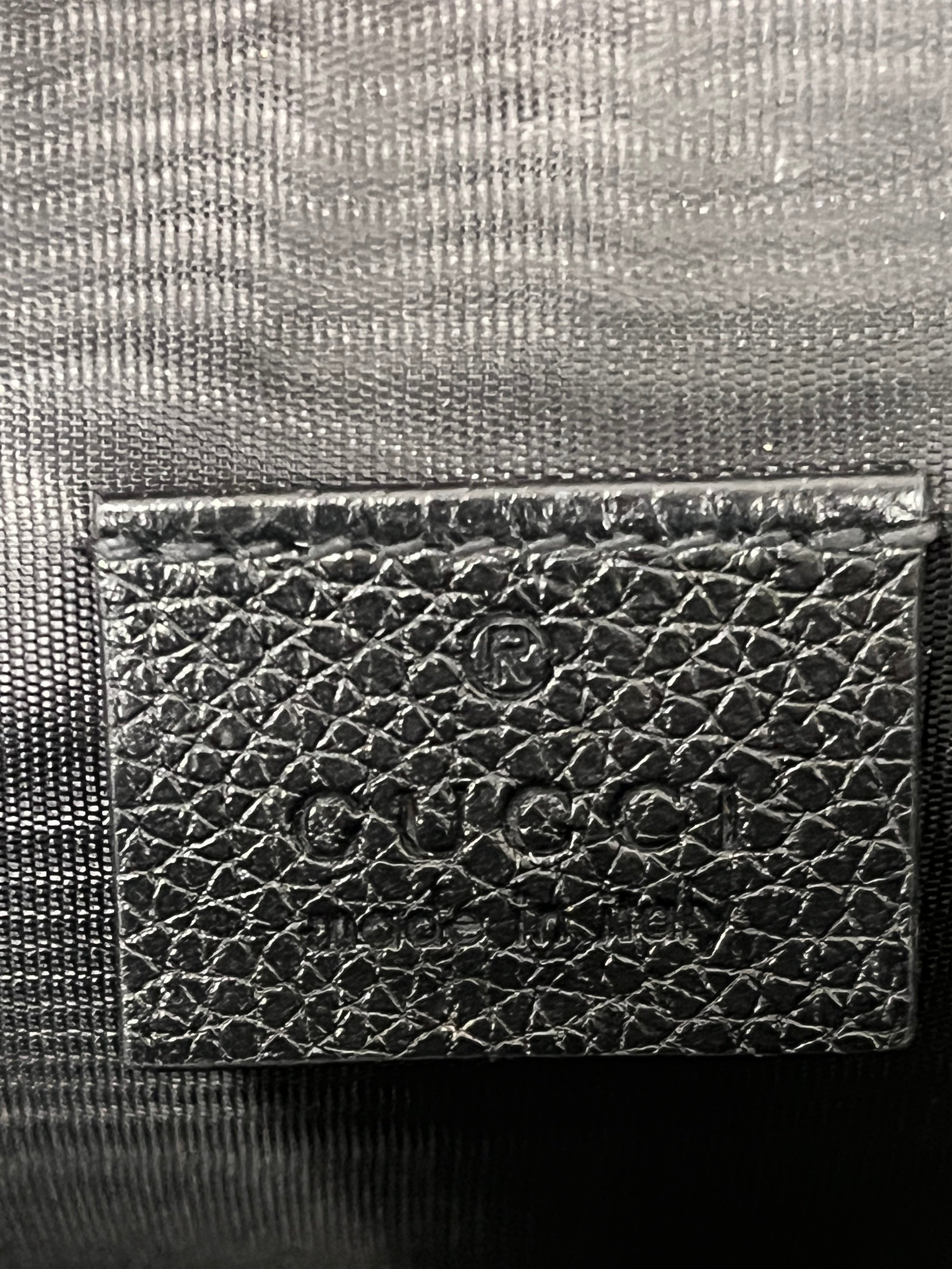 GUCCI/Pouch/Leather/BLK/Interlock Logo Pouch view 6
