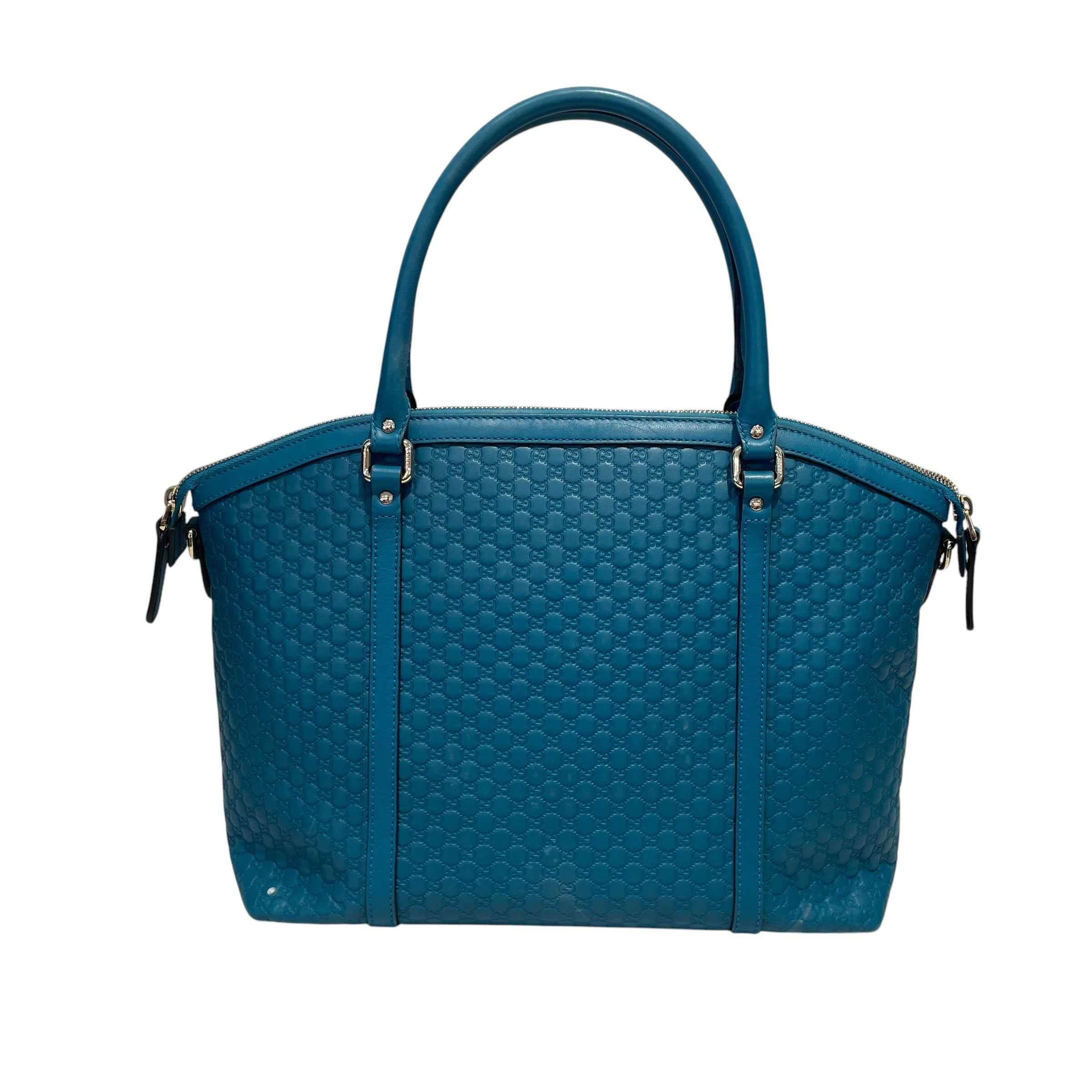 GUCCI/Tote Bag/Monogram/Leather/BLU/Microguccissima Large Joy Tote view 2