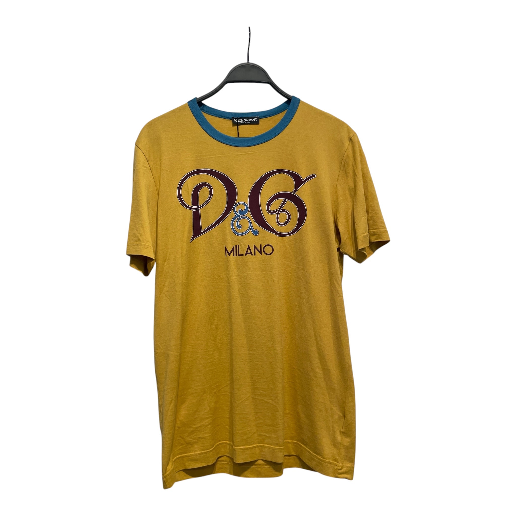 DOLCE&GABBANA/T-Shirt/52/Cotton/YEL/High Neck/ view 1