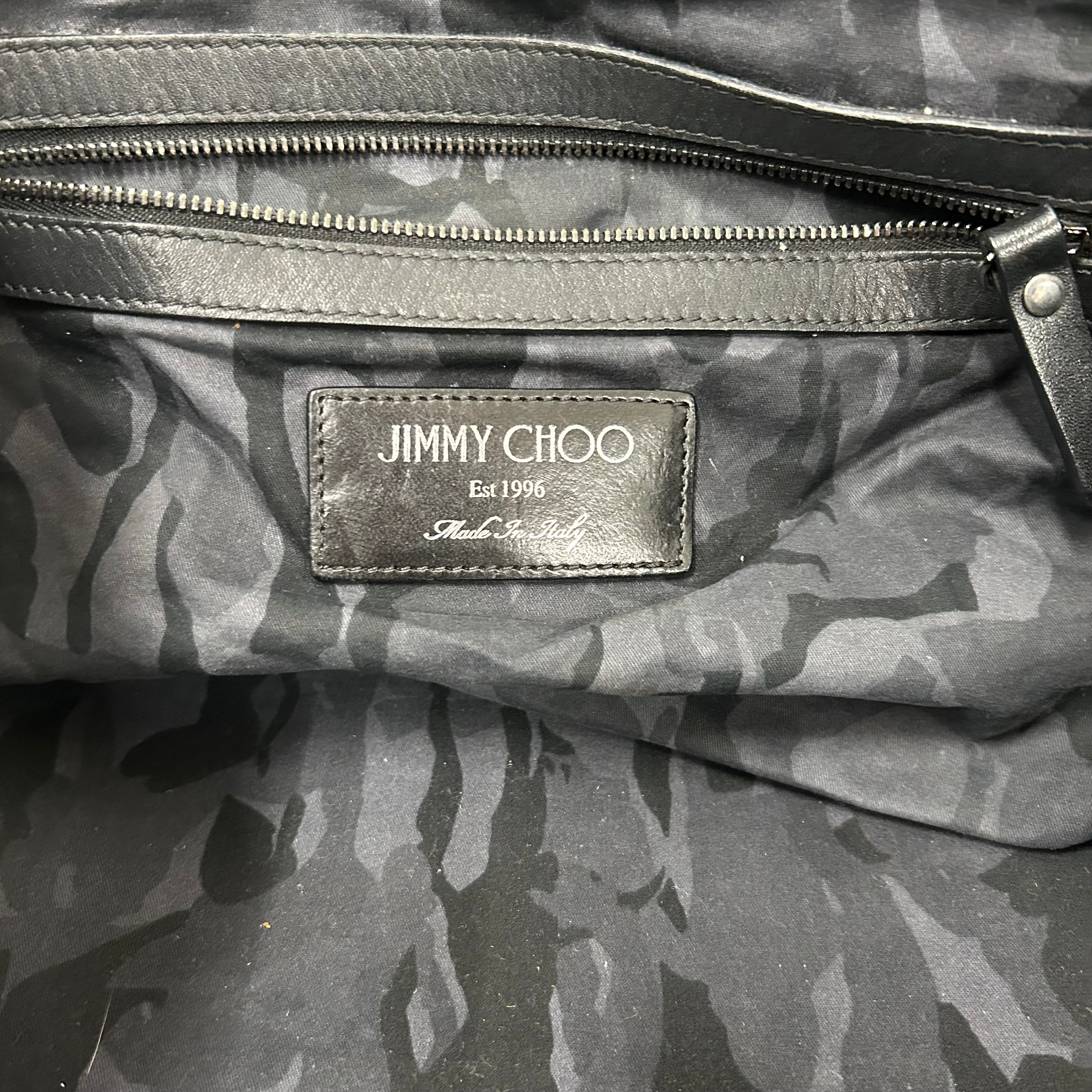 JIMMY CHOO/Tote Bag/All Over Print/Leather/BLK/ view 5