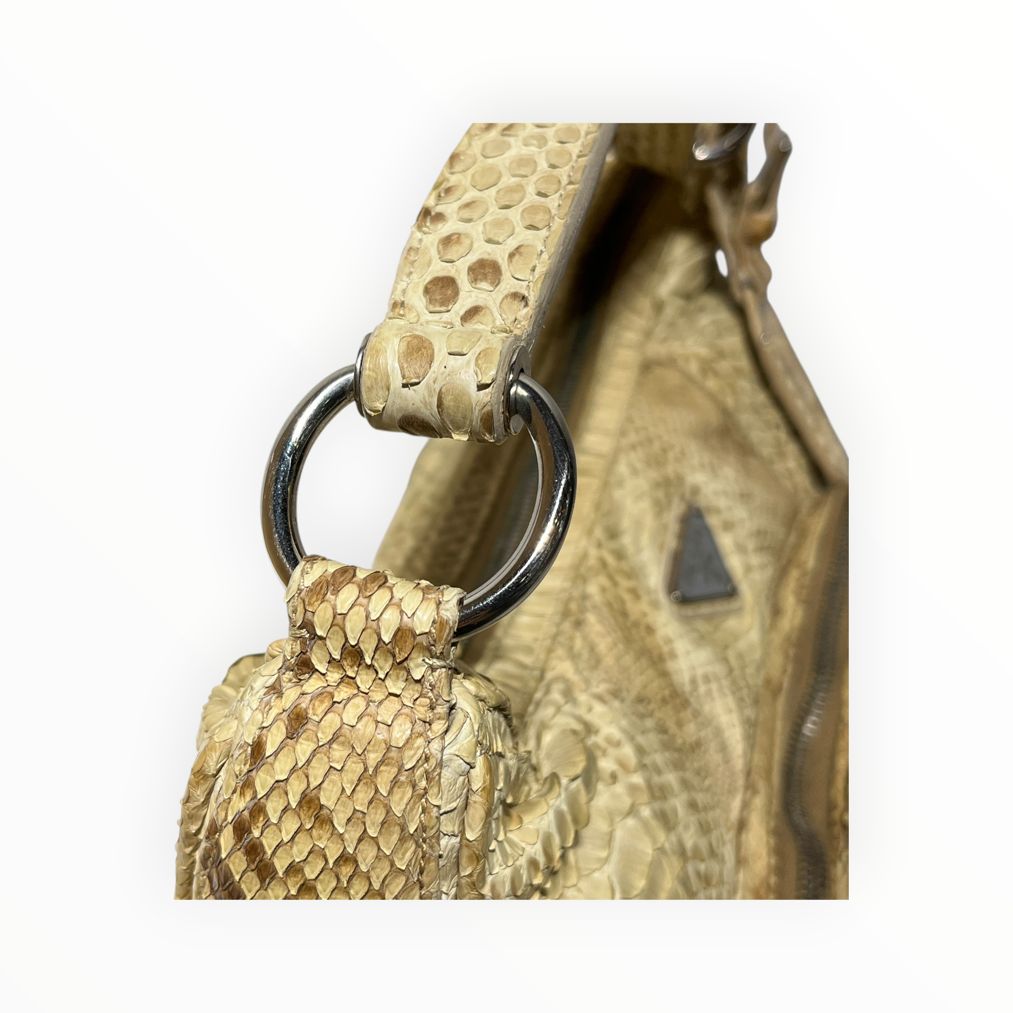PRADA/Hand Bag/Animal Pattern/BEG/PYTHON VINTAGE view 8