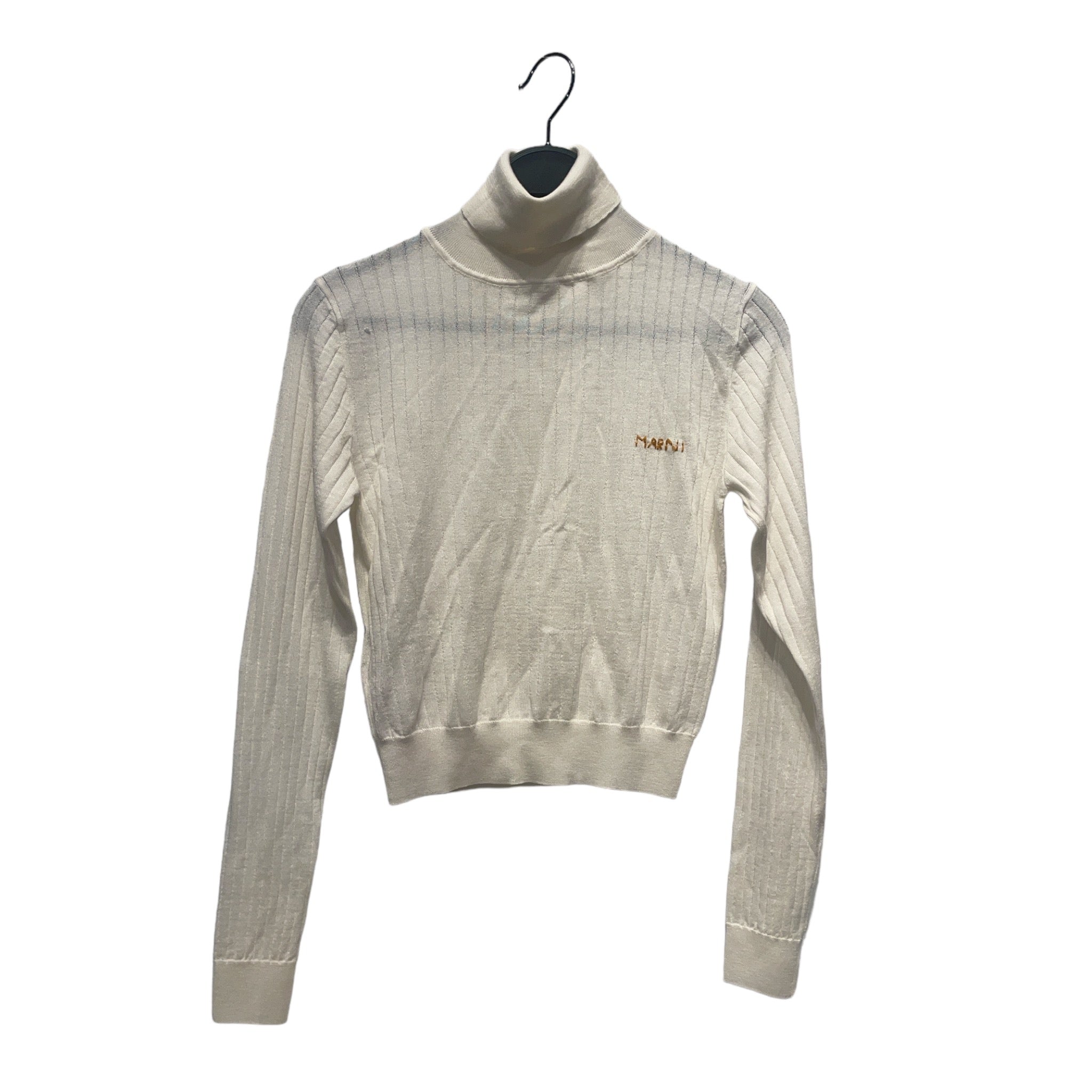 MARNI/Sweater/40/Cotton/CRM/Turtle Neck/TURTLENECK SWEATER view 1
