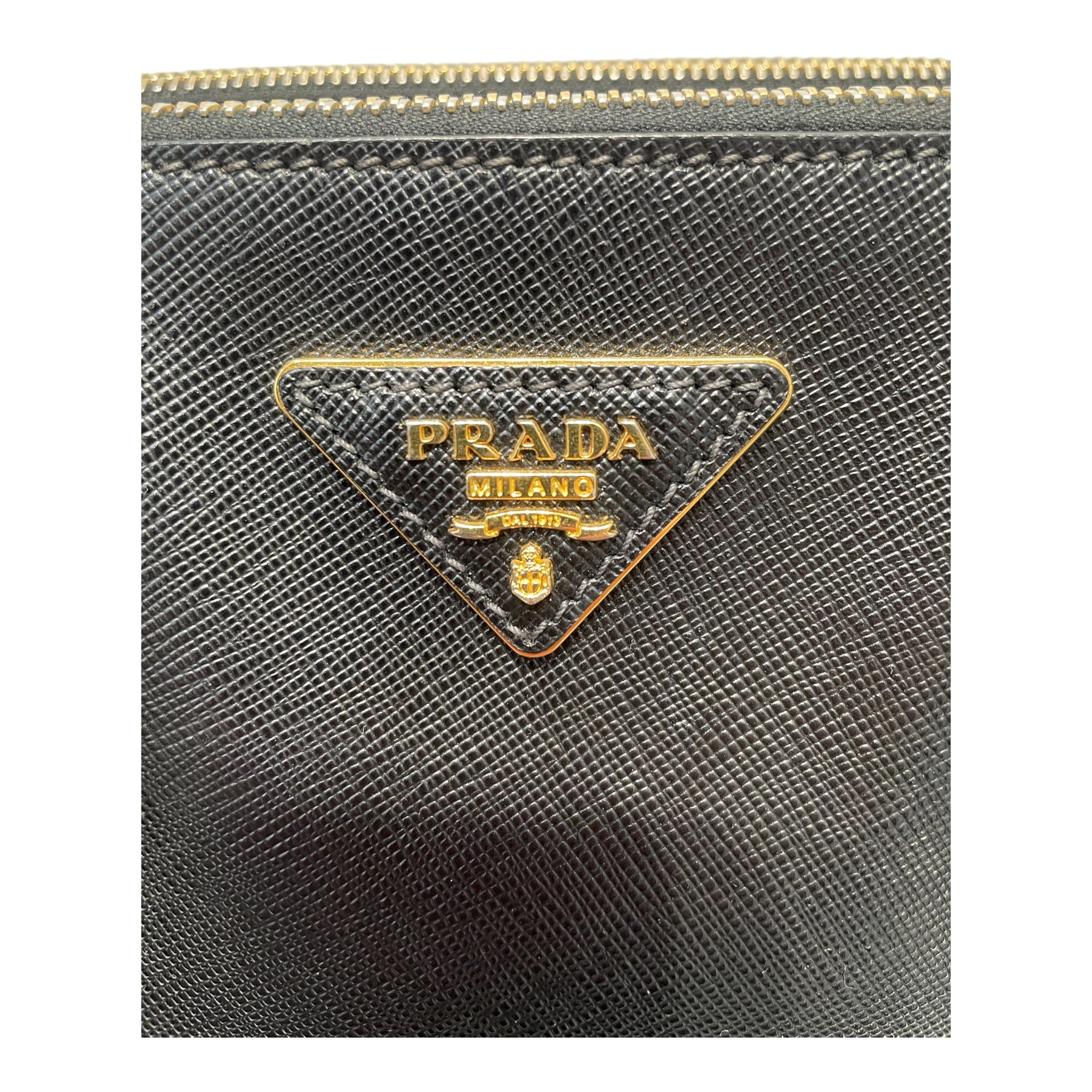 PRADA/Tote Bag/Leather/BLK/Saffiano Galleria Large Tote view 6