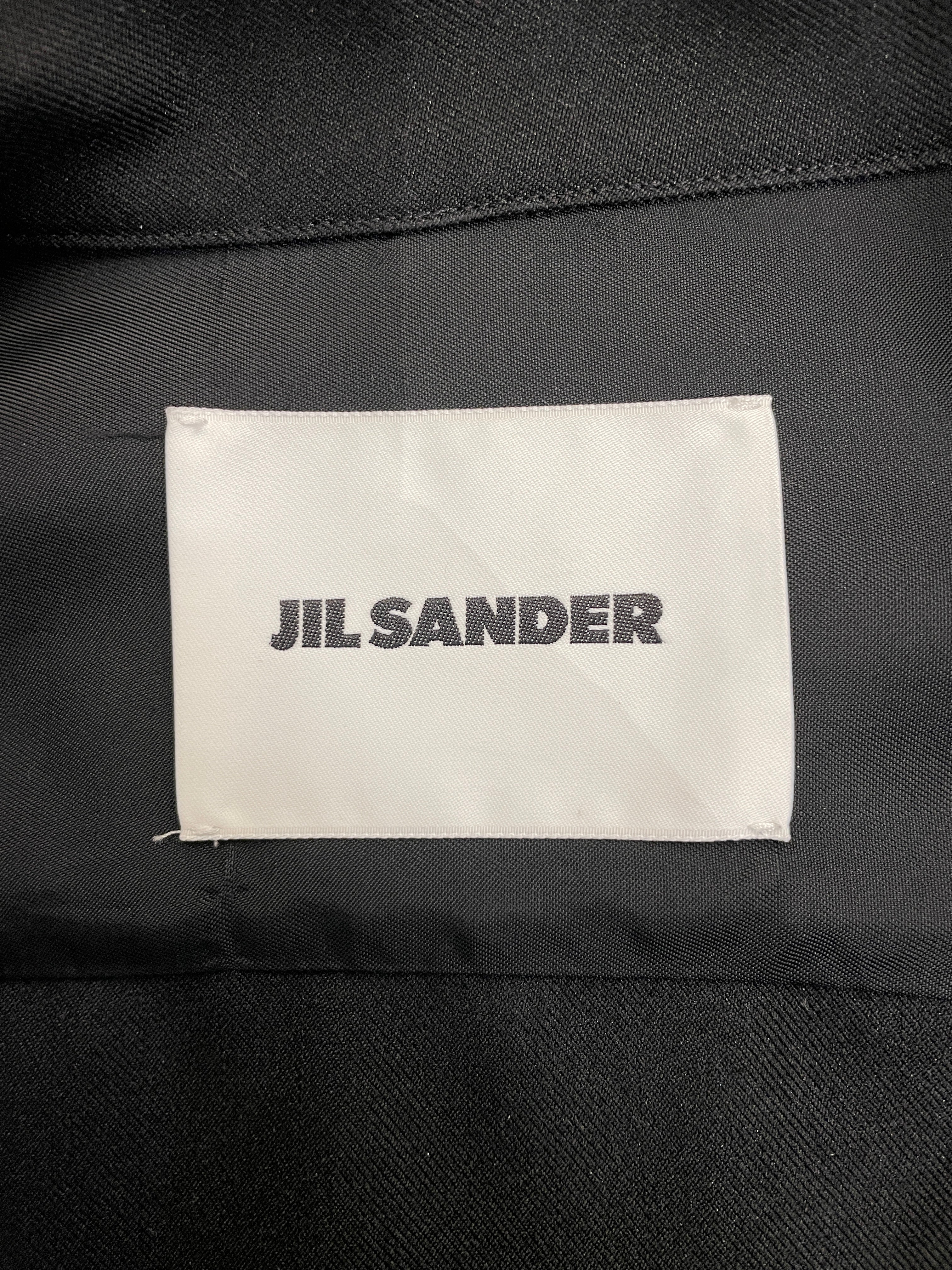 JIL SANDER/LS Shirt/46/Polyester/BLK/ view 3