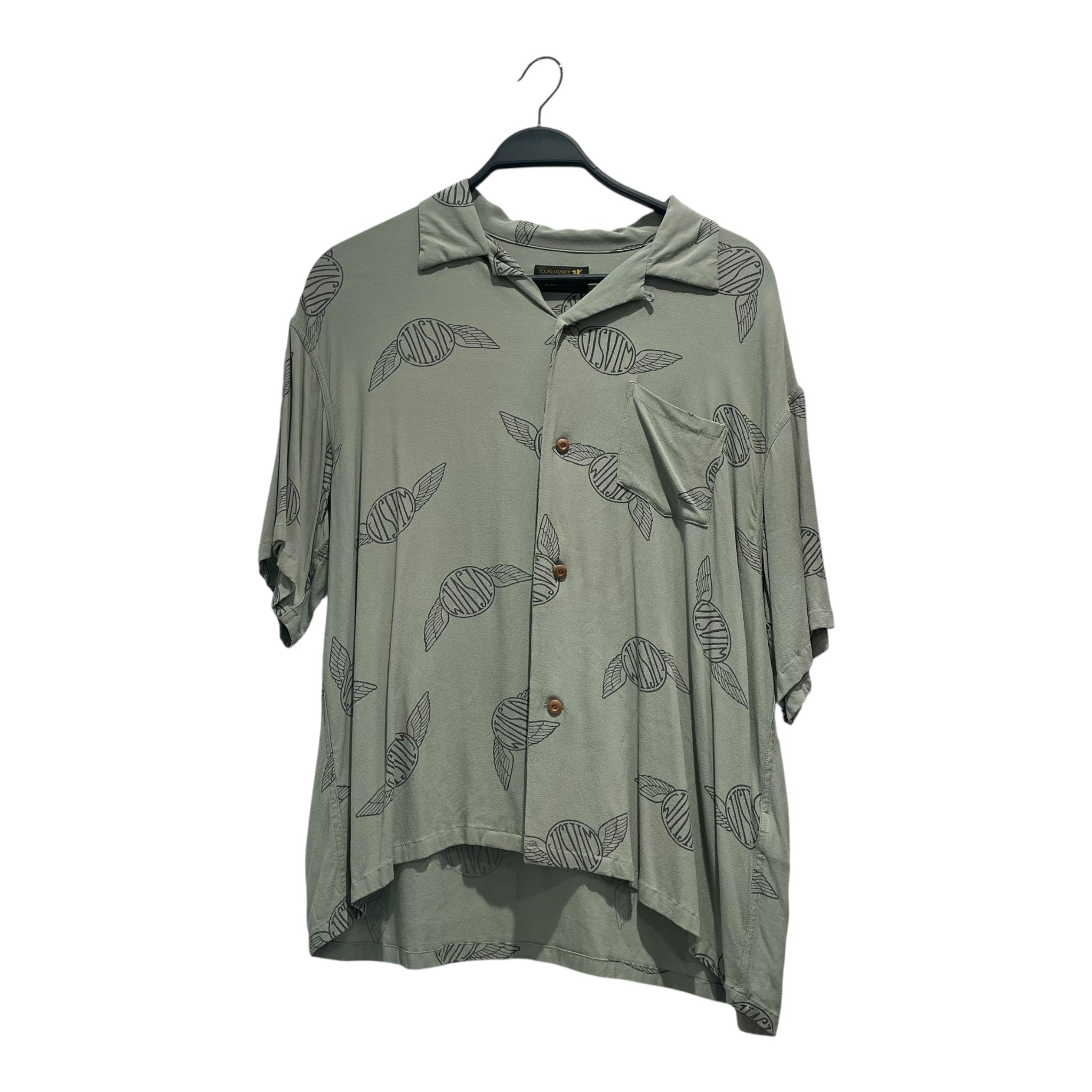 visvim/LS Shirt/3/Cotton/GRN/All Over Print/ view 1