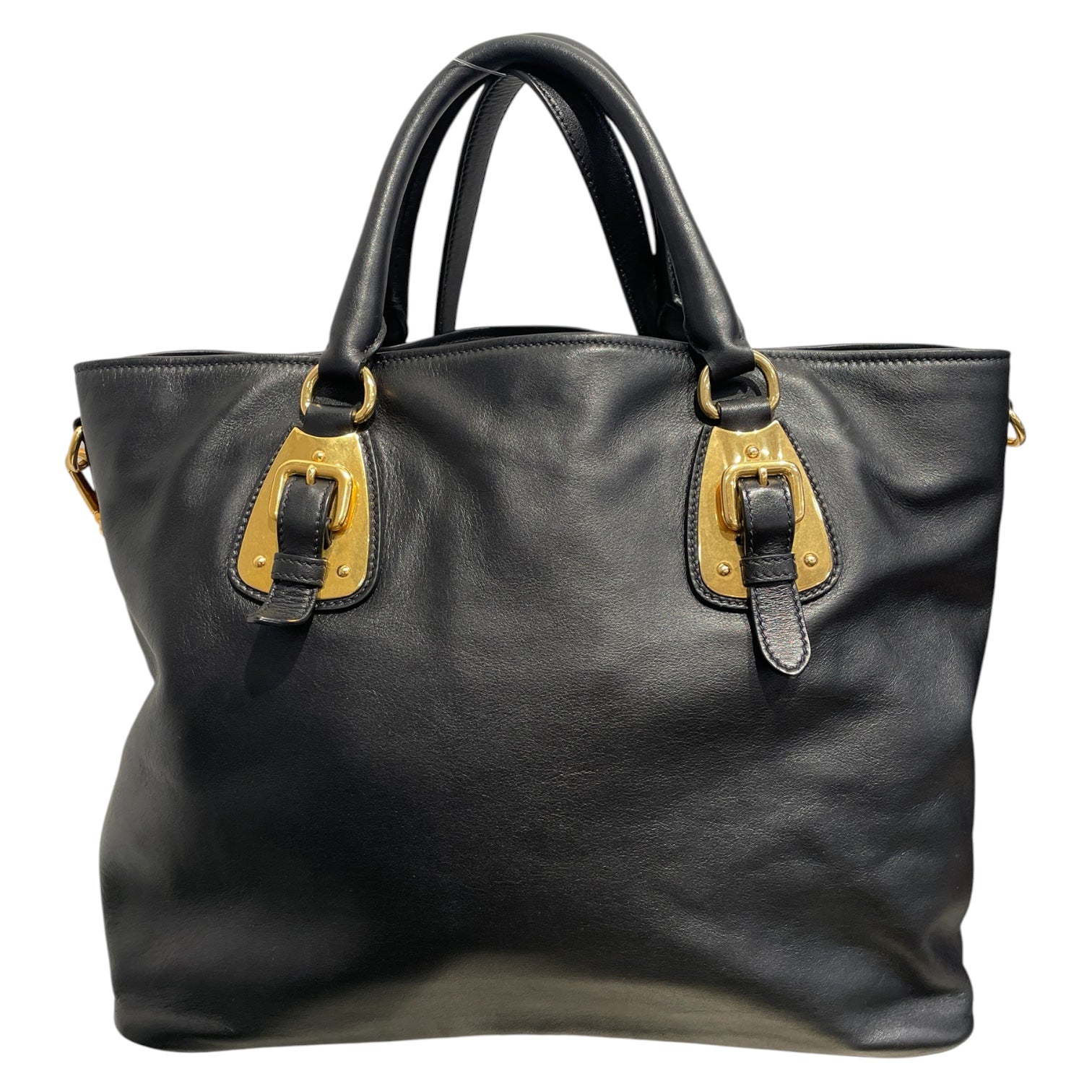 PRADA/Bag/Leather/BLK/158 Soft Bauletto view 2